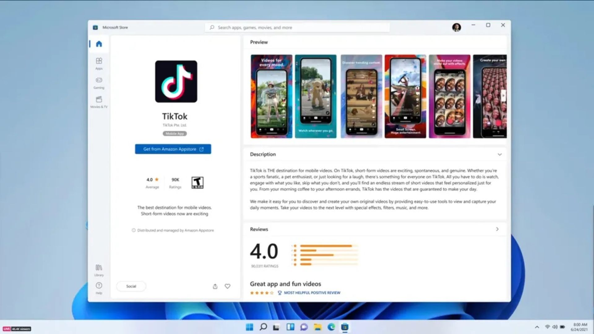 فروشگاه ویندوز ۱۱