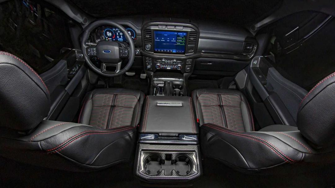 نمای کابین و داشبورد وانت پیکاپ شلبی اف 150 / 2021 Shelby F-150 مبتنی بر فورد / Ford
