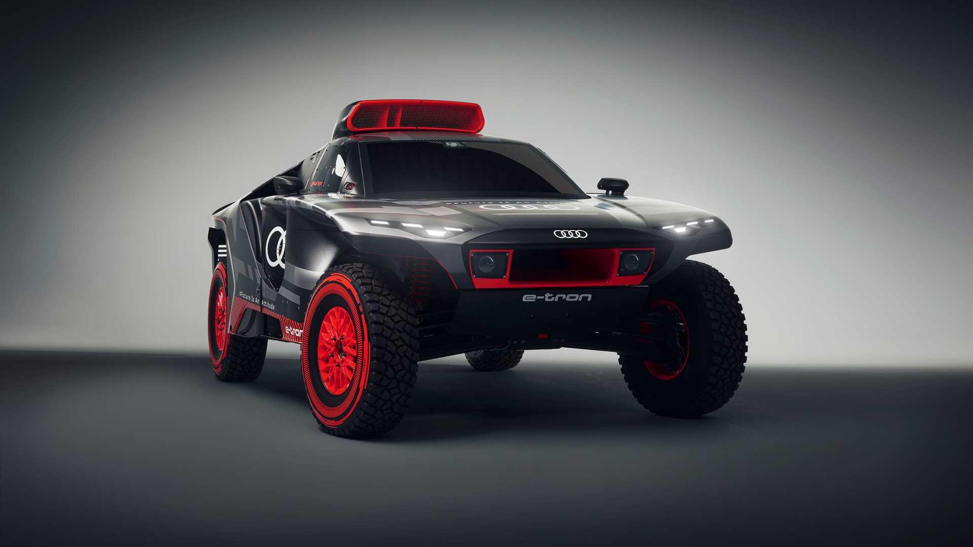 نمای جلو Audi RS Q E-Tron شاسی بلند برقی ائودی 