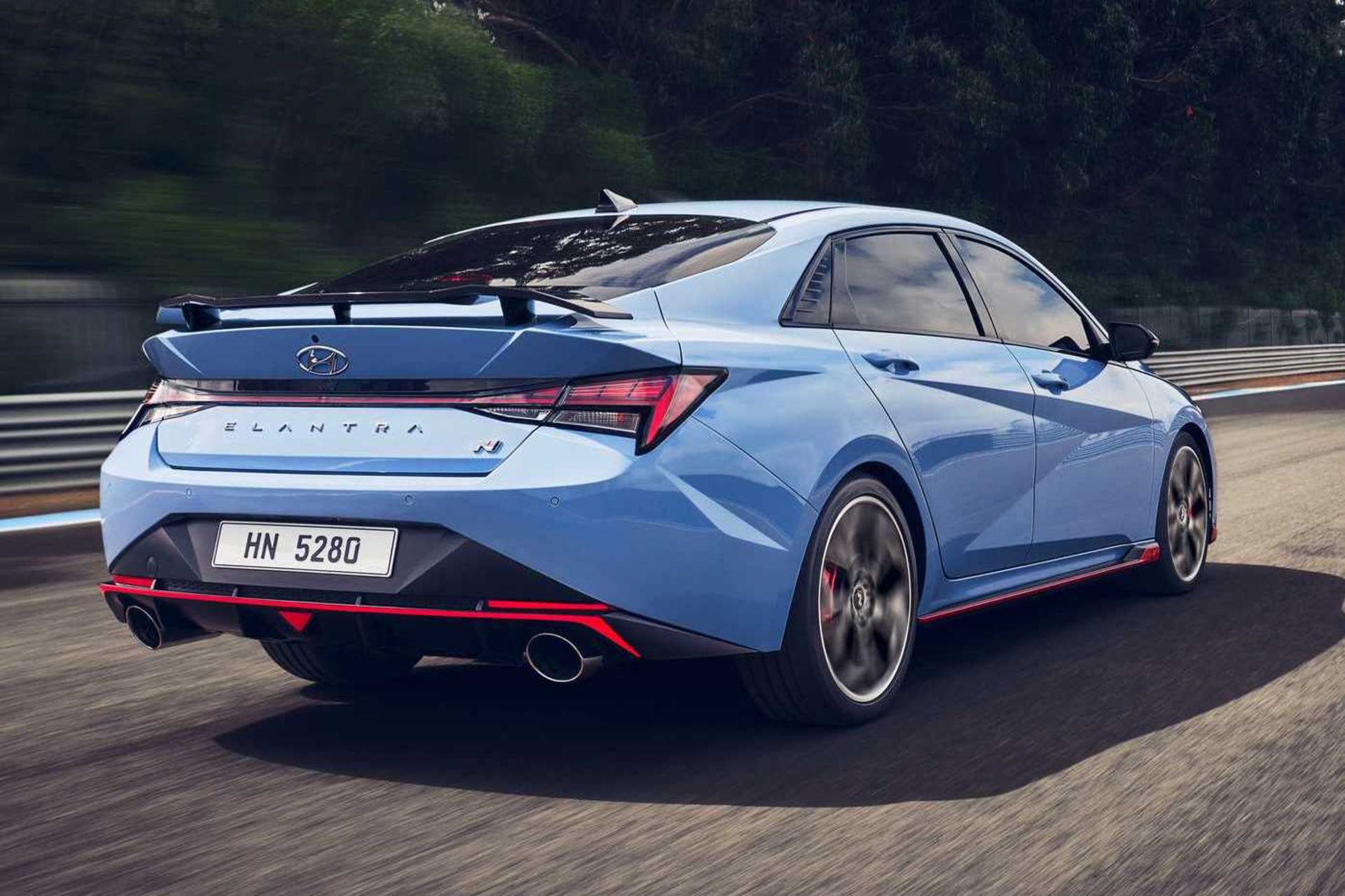 نمای پشت Hyundai Elantra N هیوندای الانترا 