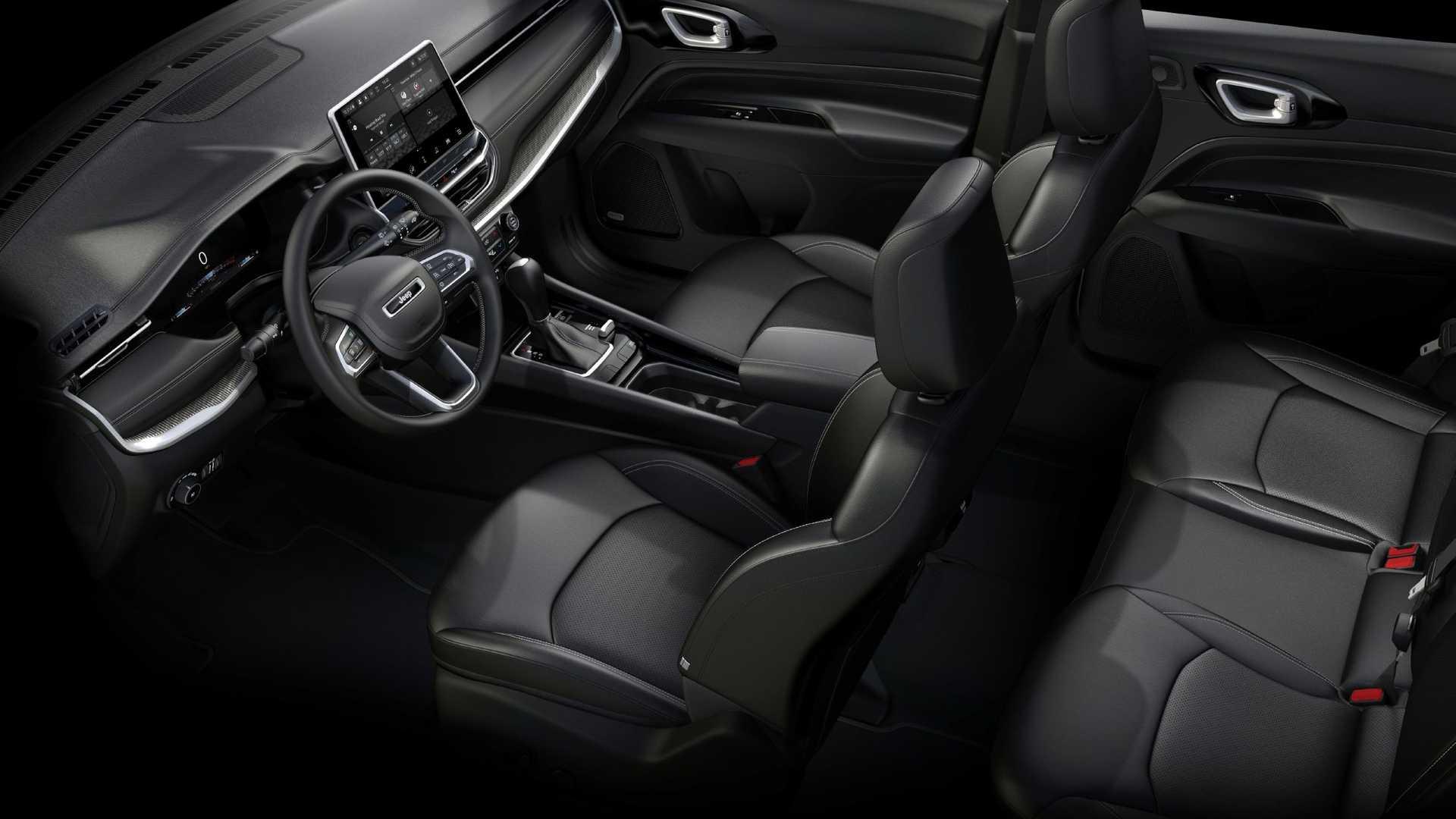 صندلی های جلو و عقب شاسی بلند جیپ کامپس 2022 / 2022 Jeep Compass SUV