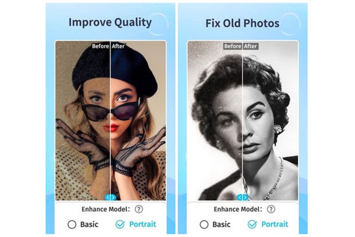 Applications to increase image quality