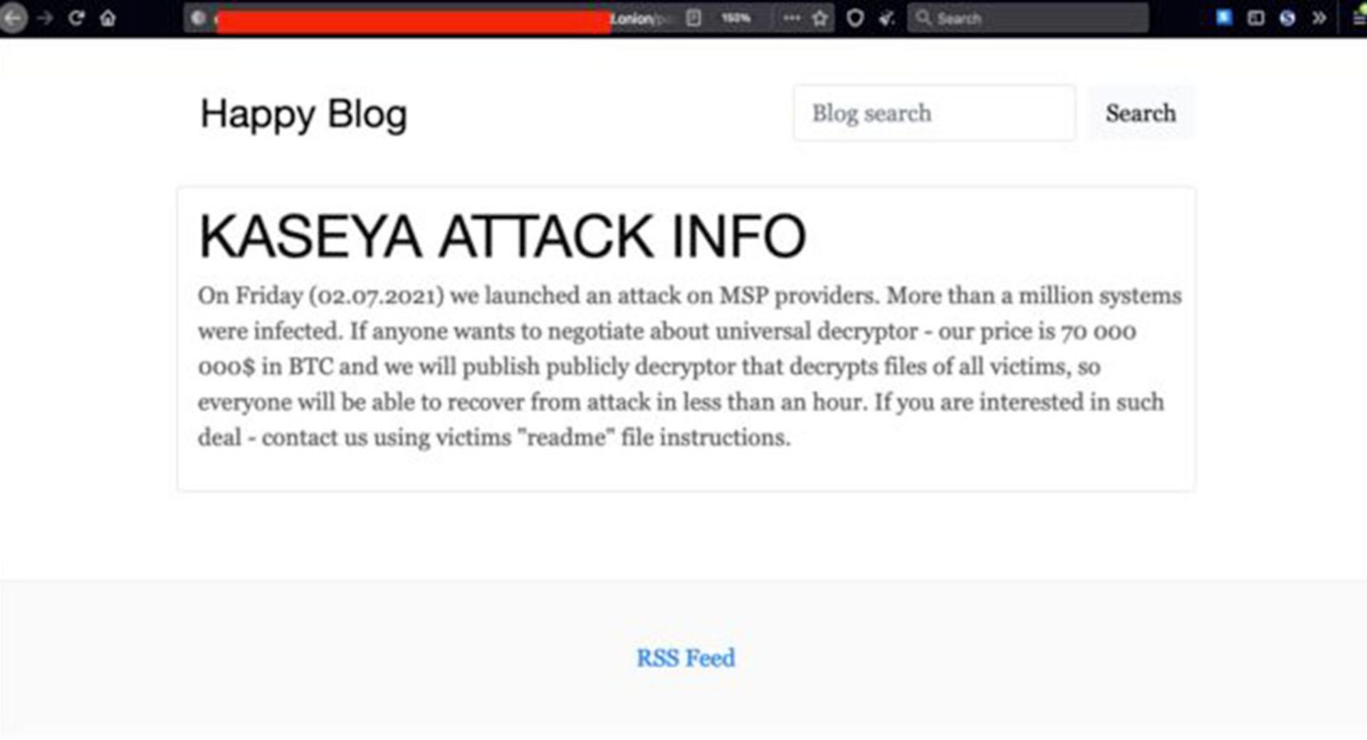 حمله زنجیره ای REvil