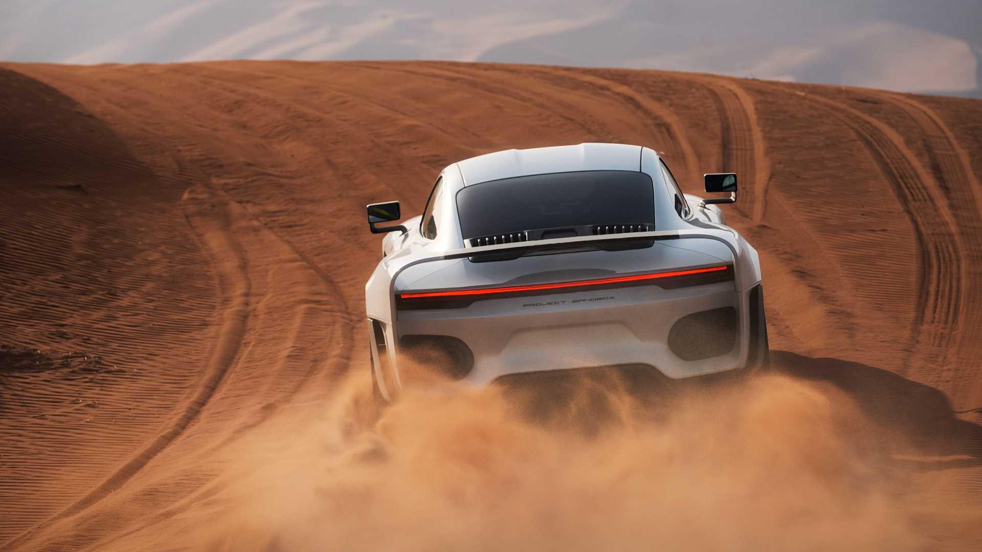 نمای عقب پورشه مارک فیلیپ گمبالا مرسین / Marc Philipp Gemballa Marsien Porsche