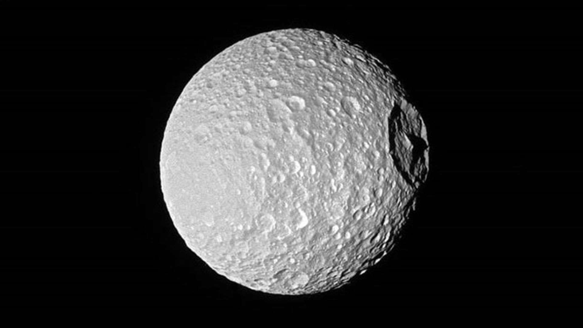 Mimas is the moon of Saturn