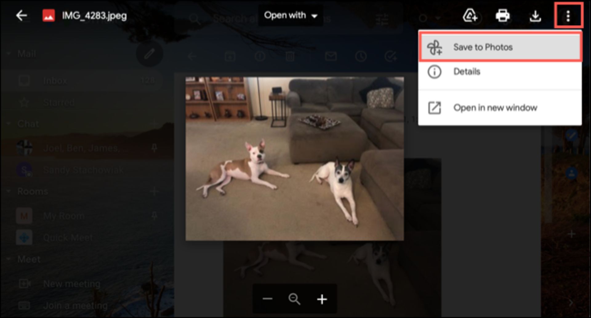آموزش ذخیره عکس‌ها از جیمیل در Google Photos