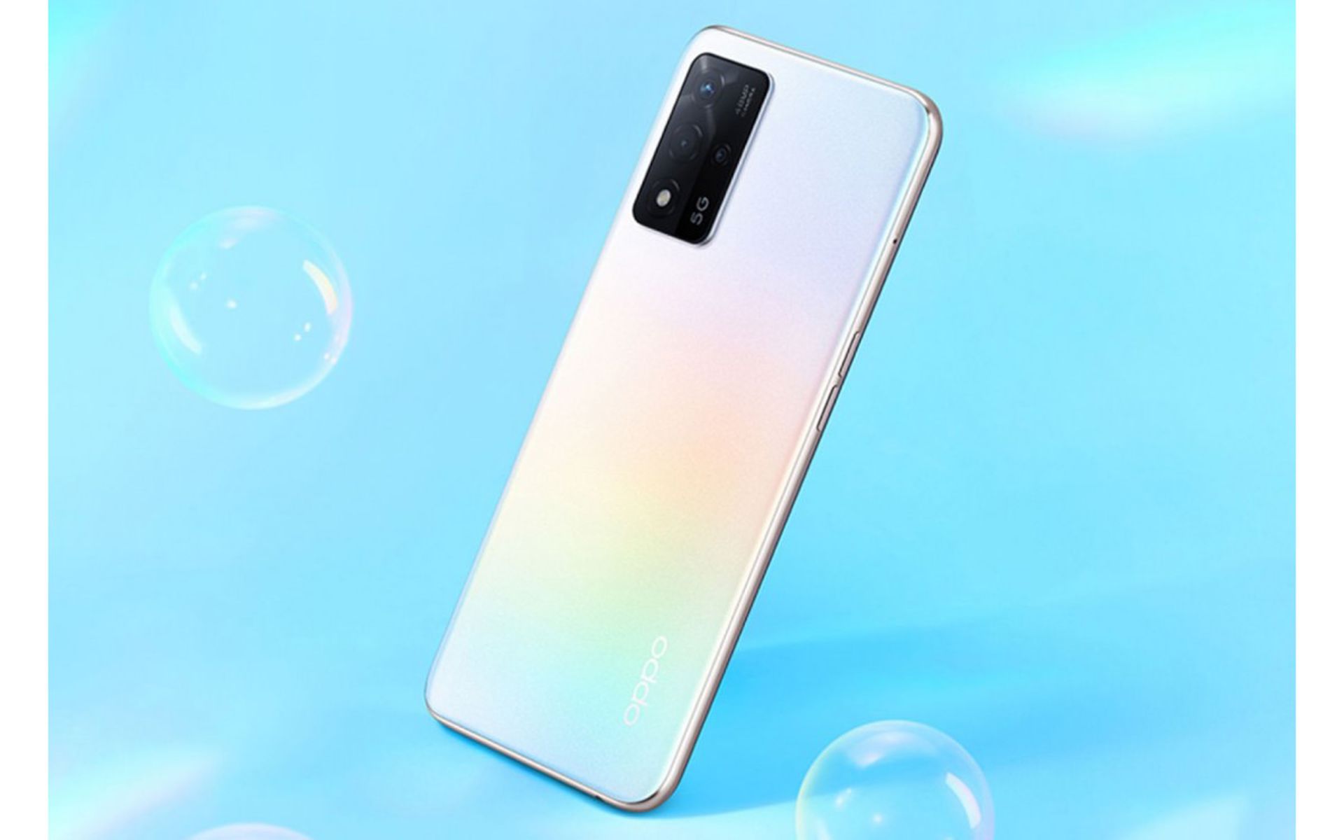 اوپو A93s 5G در رنگ سفید