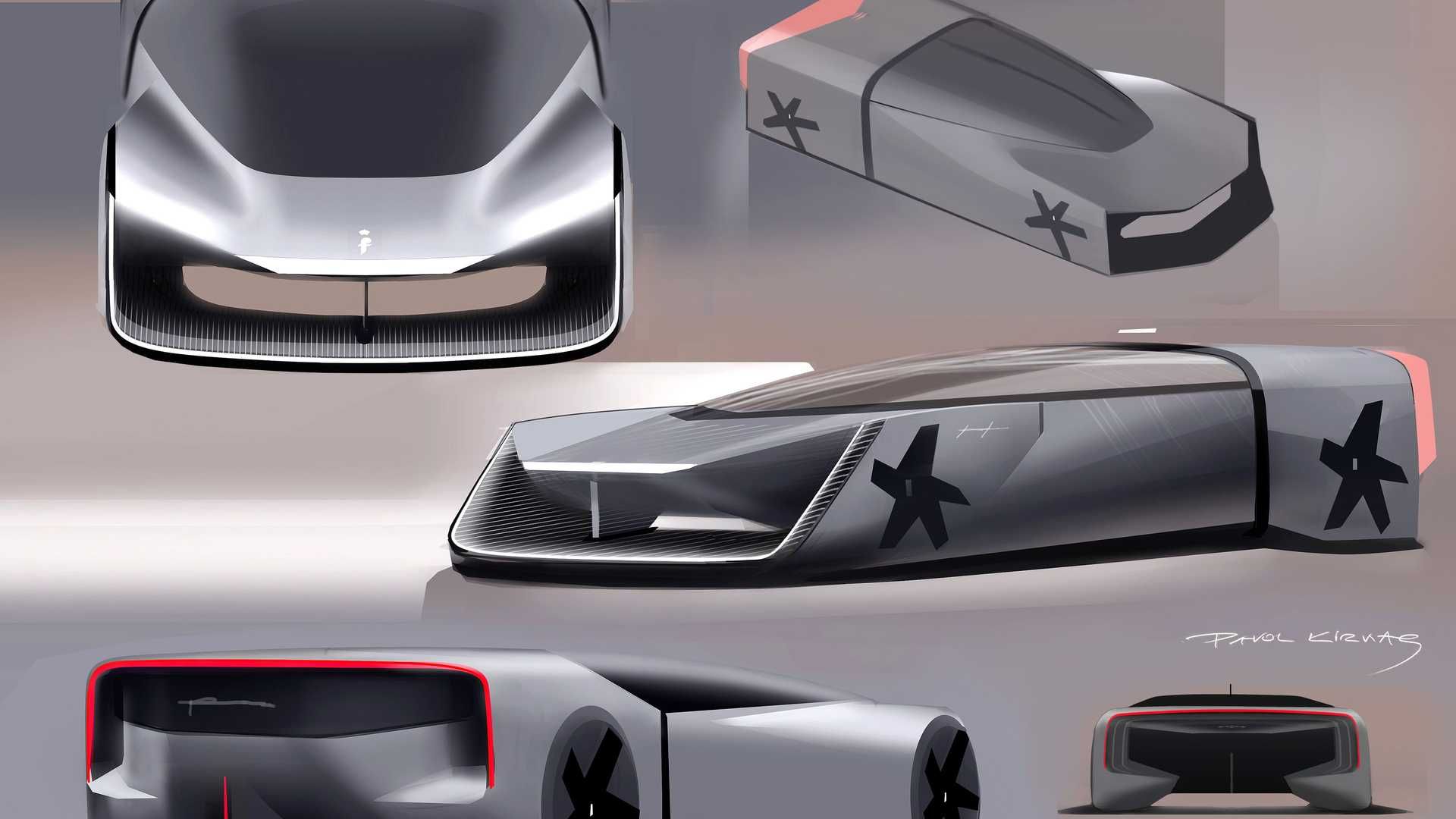 طرح اولیه خودروی مفهومی پینین فارینا تئوریما / Pininfarina Teorema Concept 