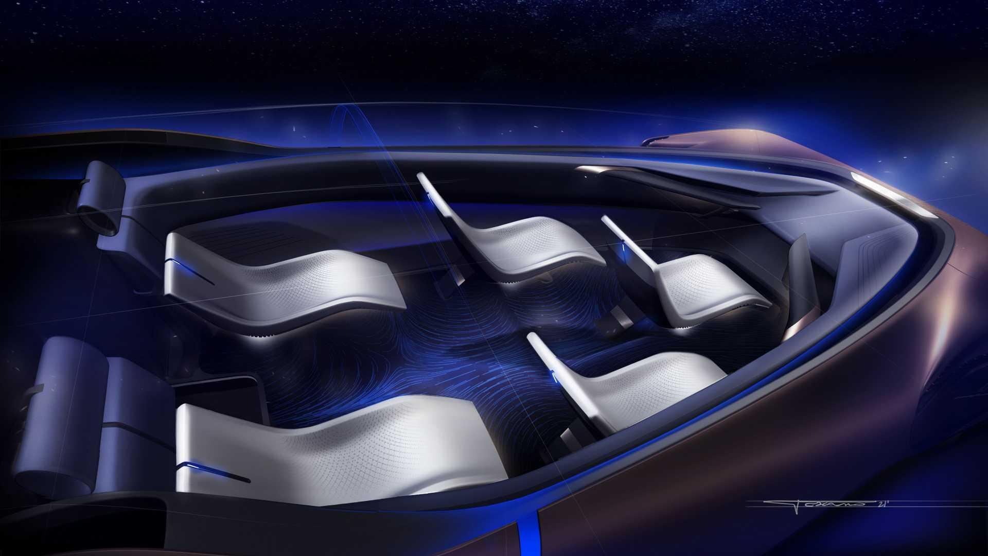 چیدمان صندلی خودروی مفهومی پینین فارینا تئوریما / Pininfarina Teorema Concept 