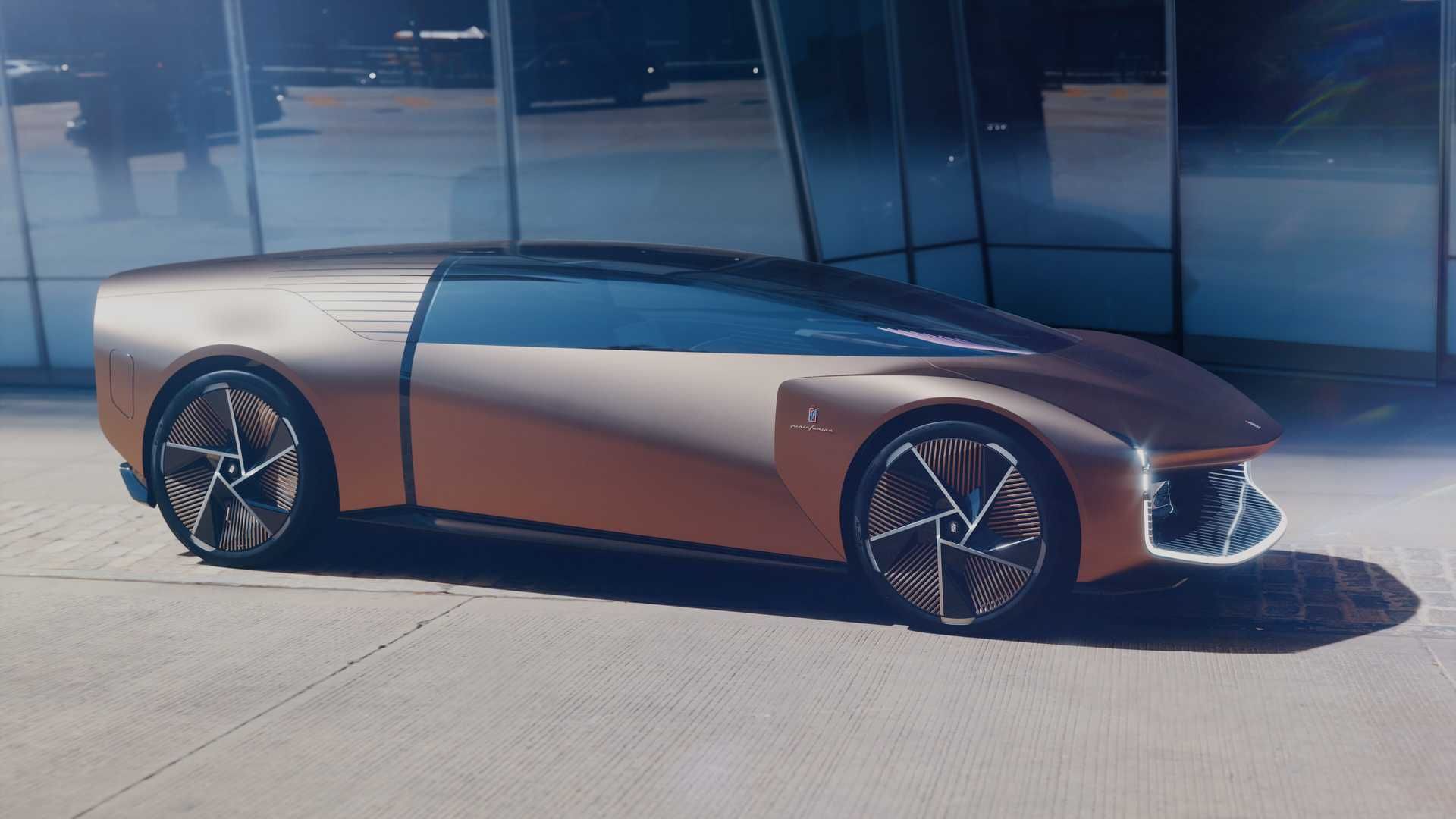 نمای خودروی مفهومی و برقی پینین فارینا تئوریما / Pininfarina Teorema Concept 