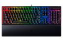 نمای بالا کیبورد ریزر بلک ویدو V3 با نور پس زمینه RGB