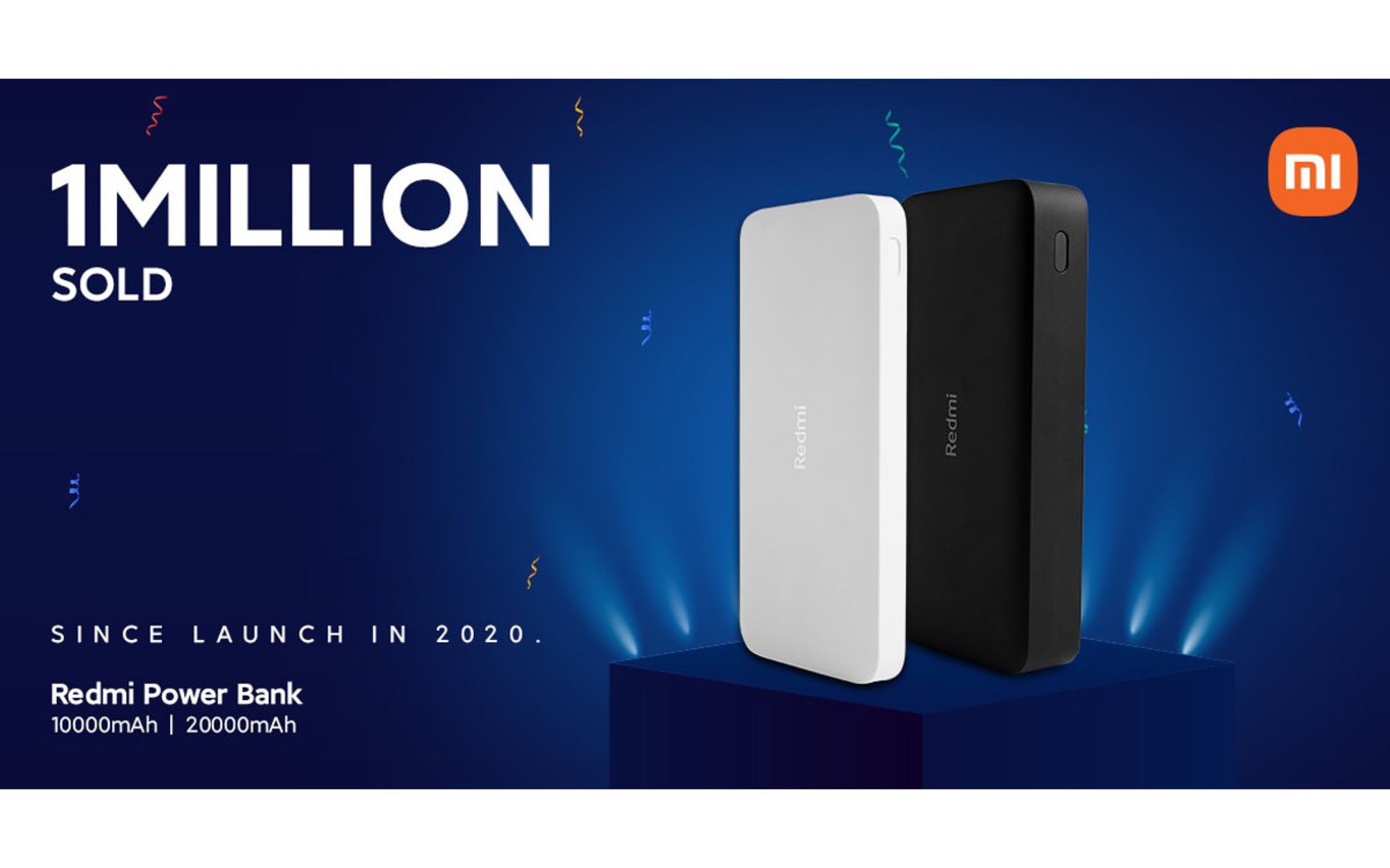 فروش ۱ میلیون پاور بانک برند ردمی با ظرفیت ۱۰۰۰۰ هزار و ۲۰۰۰۰ میلی‌آمپر ساعت