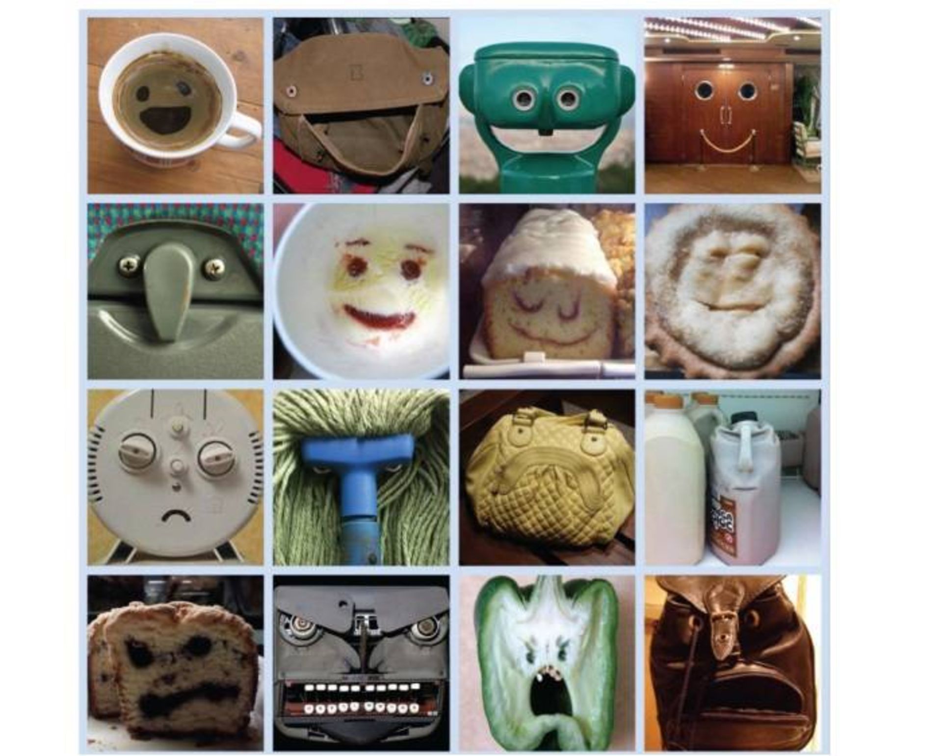 تصاویر مورد استفاده در آزمایش پاریدولیا 