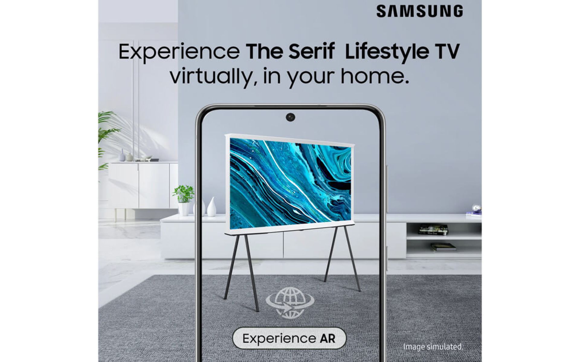  مشاهده‌ی تلویزیون serif سامسونگ با AR