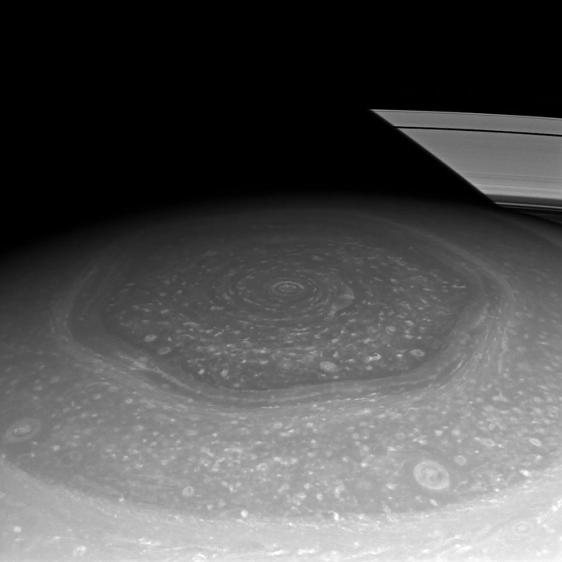 Saturn's North Pole Hexagon