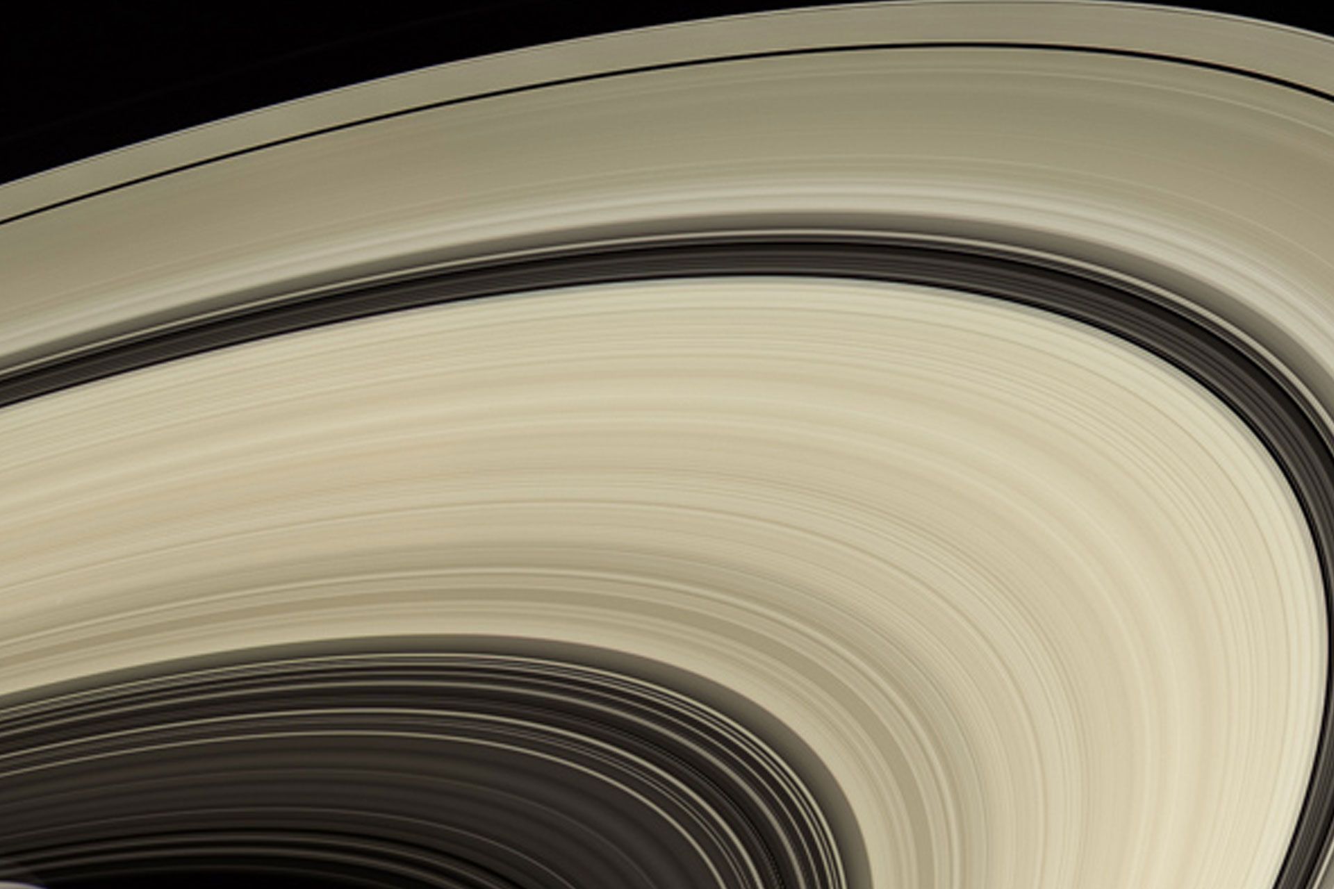 Saturn's rings as seen by Cassini