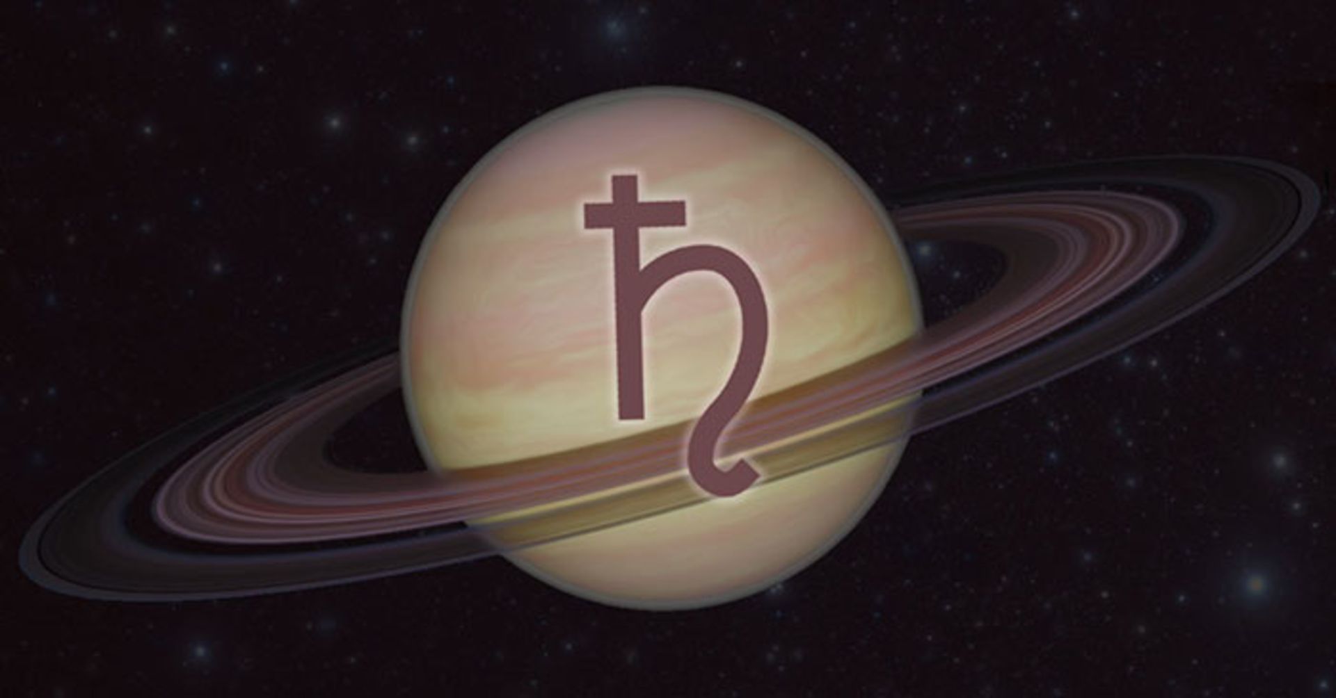 The symbol of the planet Saturn