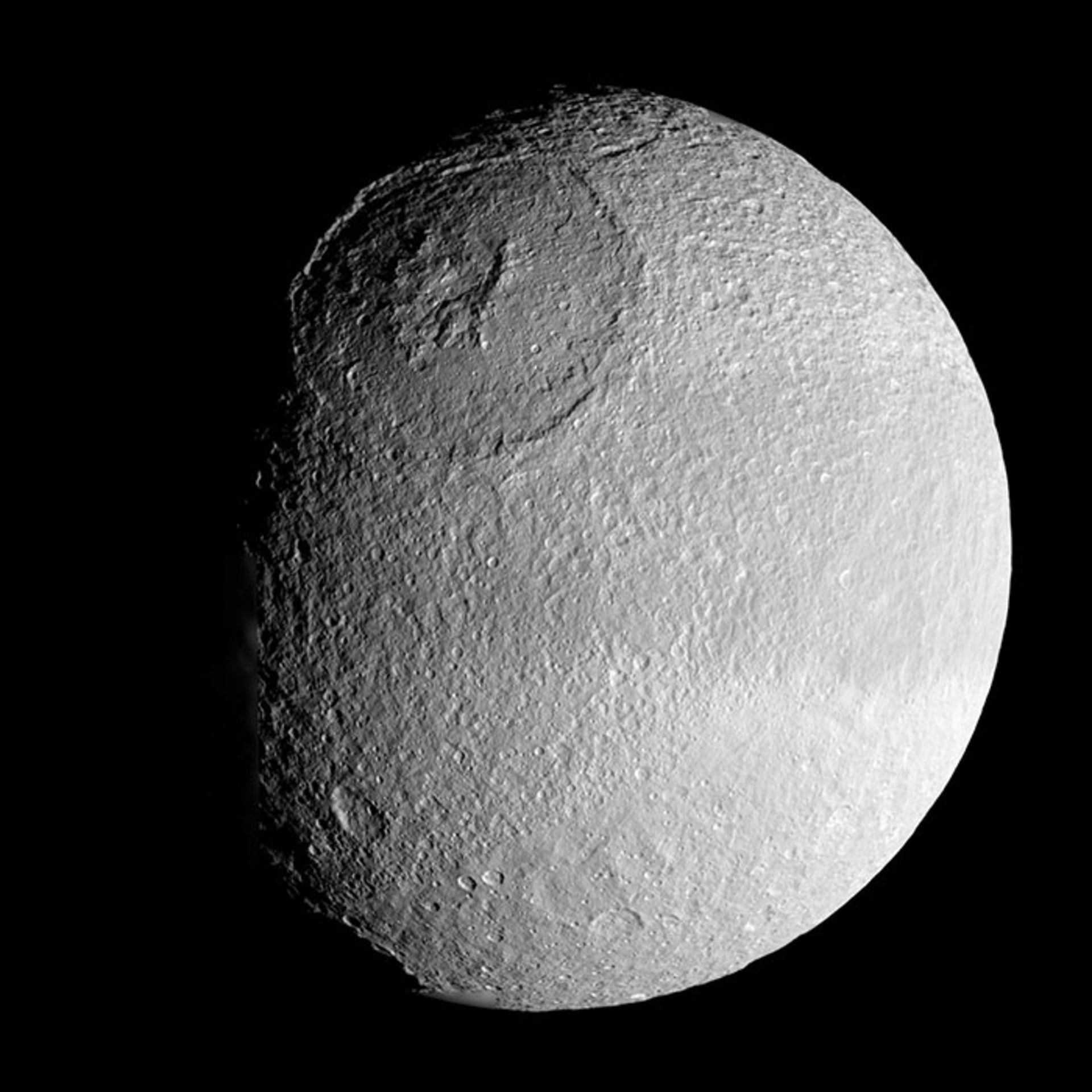 Tethys, the moon of Saturn