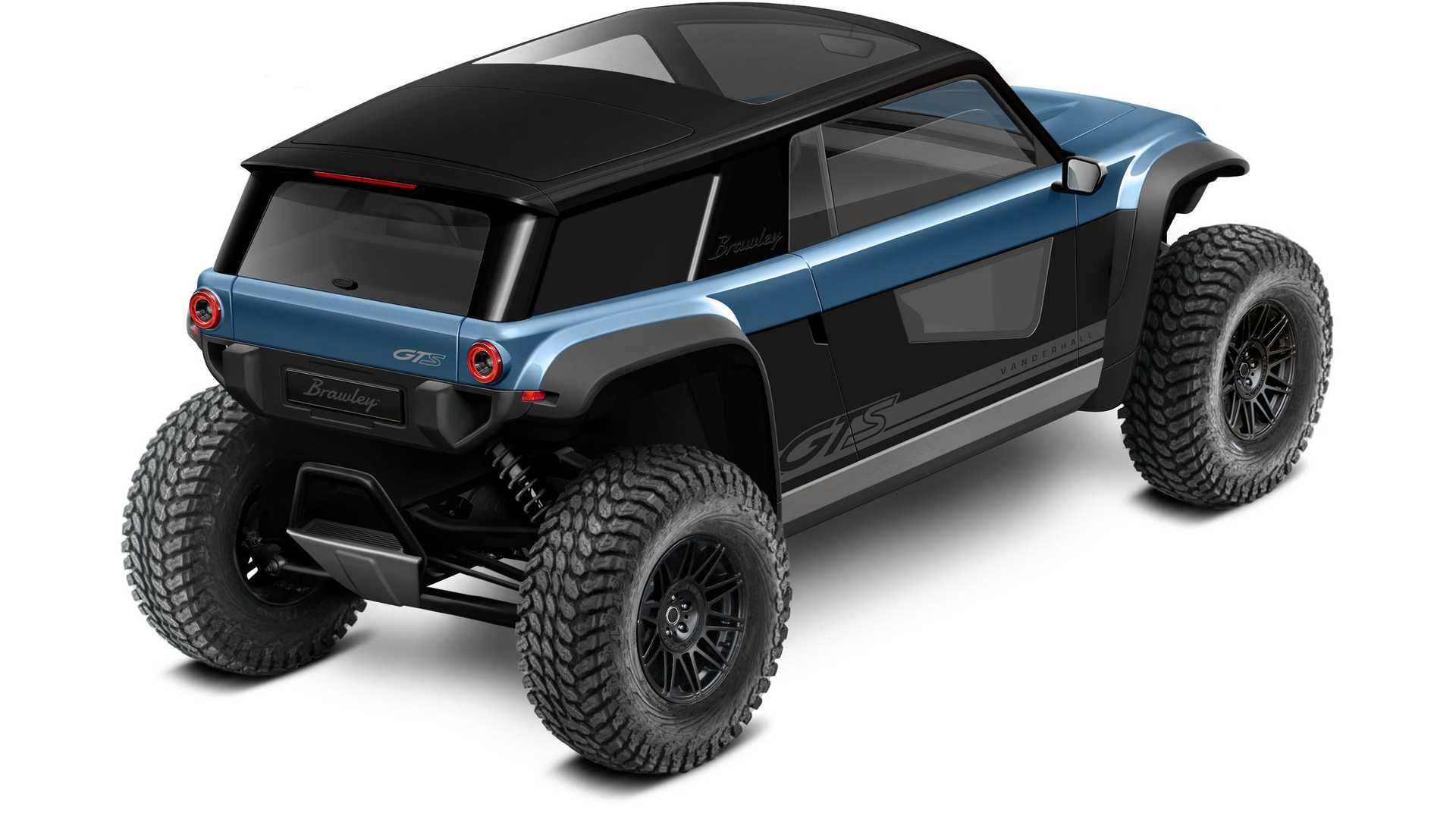 نمای عقب شاسی بلند برقی واندرهال برولی / Vanderhall Brawley EV Off-Roader