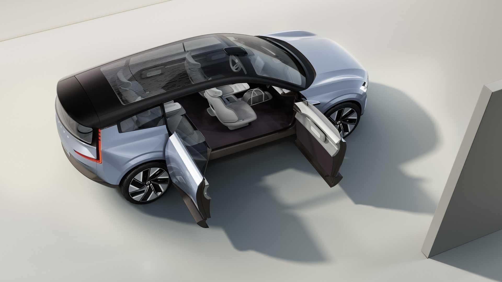 VOLVO Concept Recharge نمای بالا مدل مفهومی ولوو
