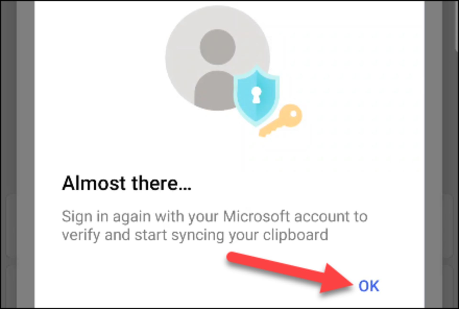 تایید مجدد ایمیل مایکروسافت در SwiftKey 