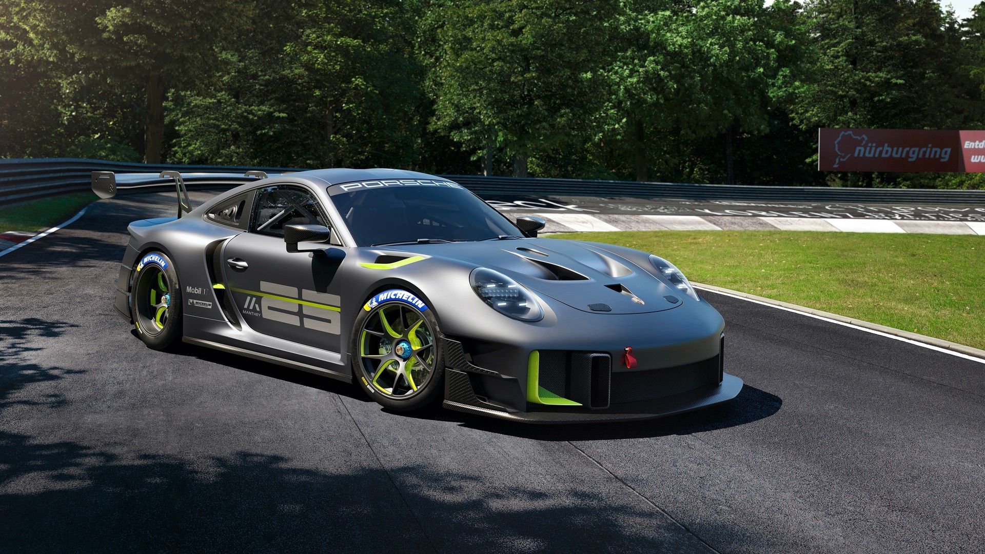 نمای جلو پورشه 911 جی تی 2 آر اس کلاب اسپرت 25 / Porsche 911 GT2 RS Clubsport 25 Special Edition