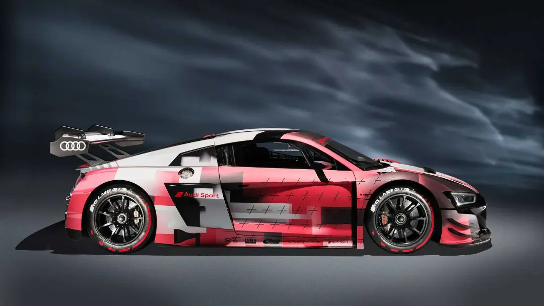 نمای جانبی خودروی اسپرت آئودی آر 8 ال ام اس جی تی 3 ایوو 2 / 2022 Audi R8 LMS GT3 Evo II