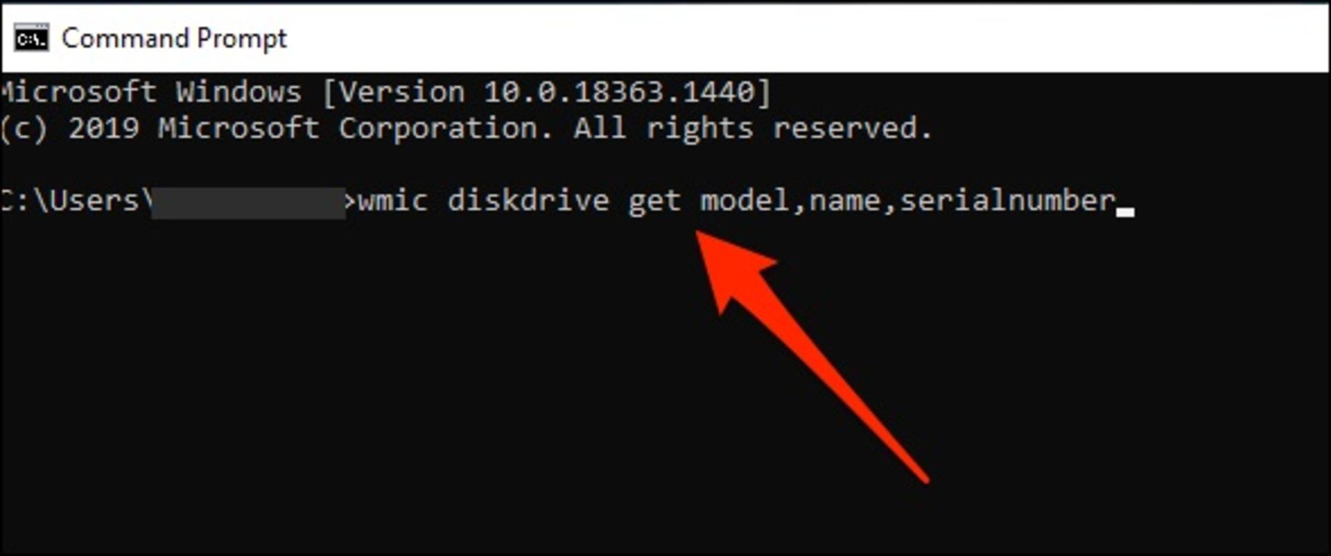 اجرای دستور در CMD