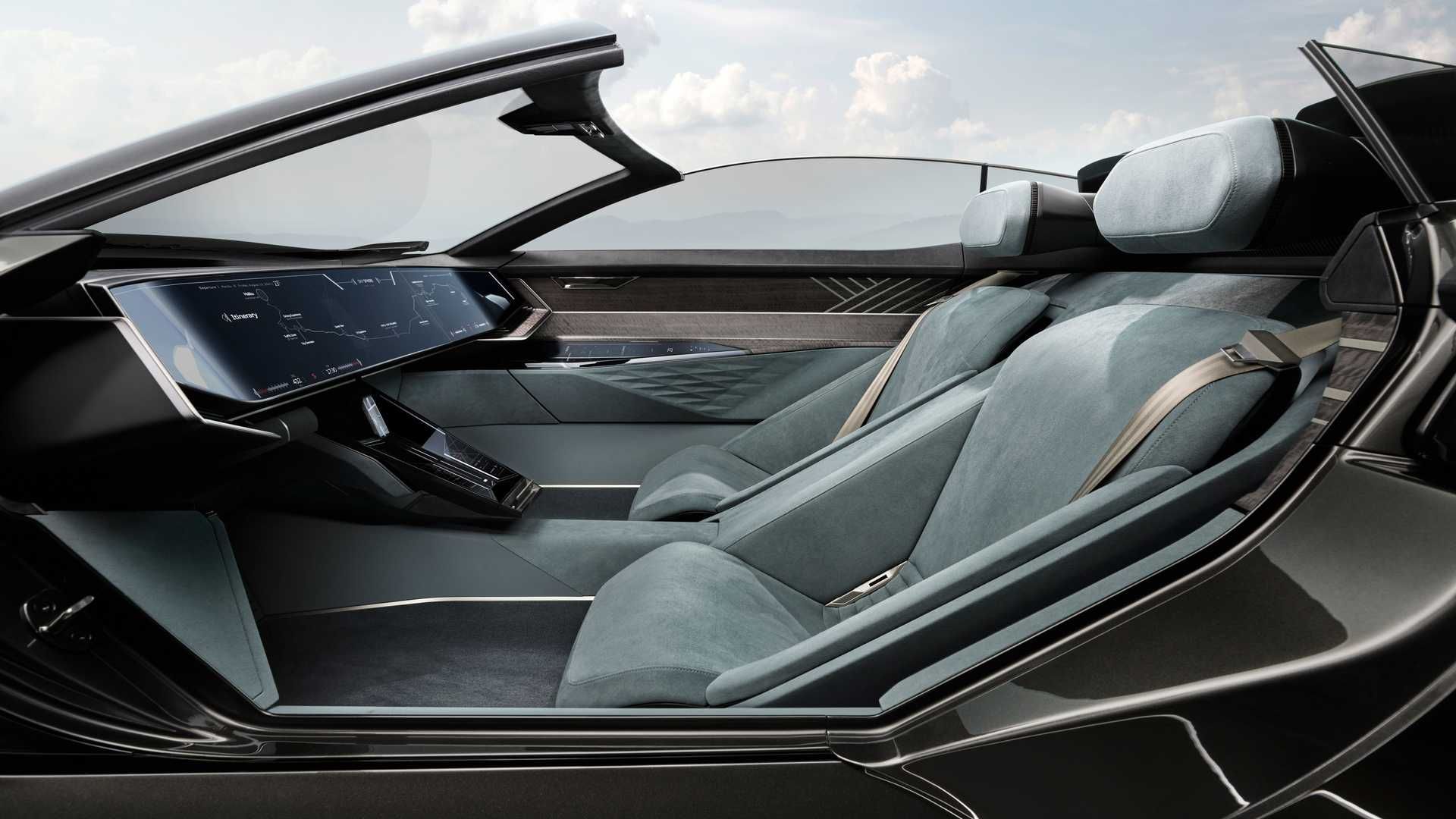 داخل مدل مفهومی آئودی اسکایسفر 2021 در حالت GT