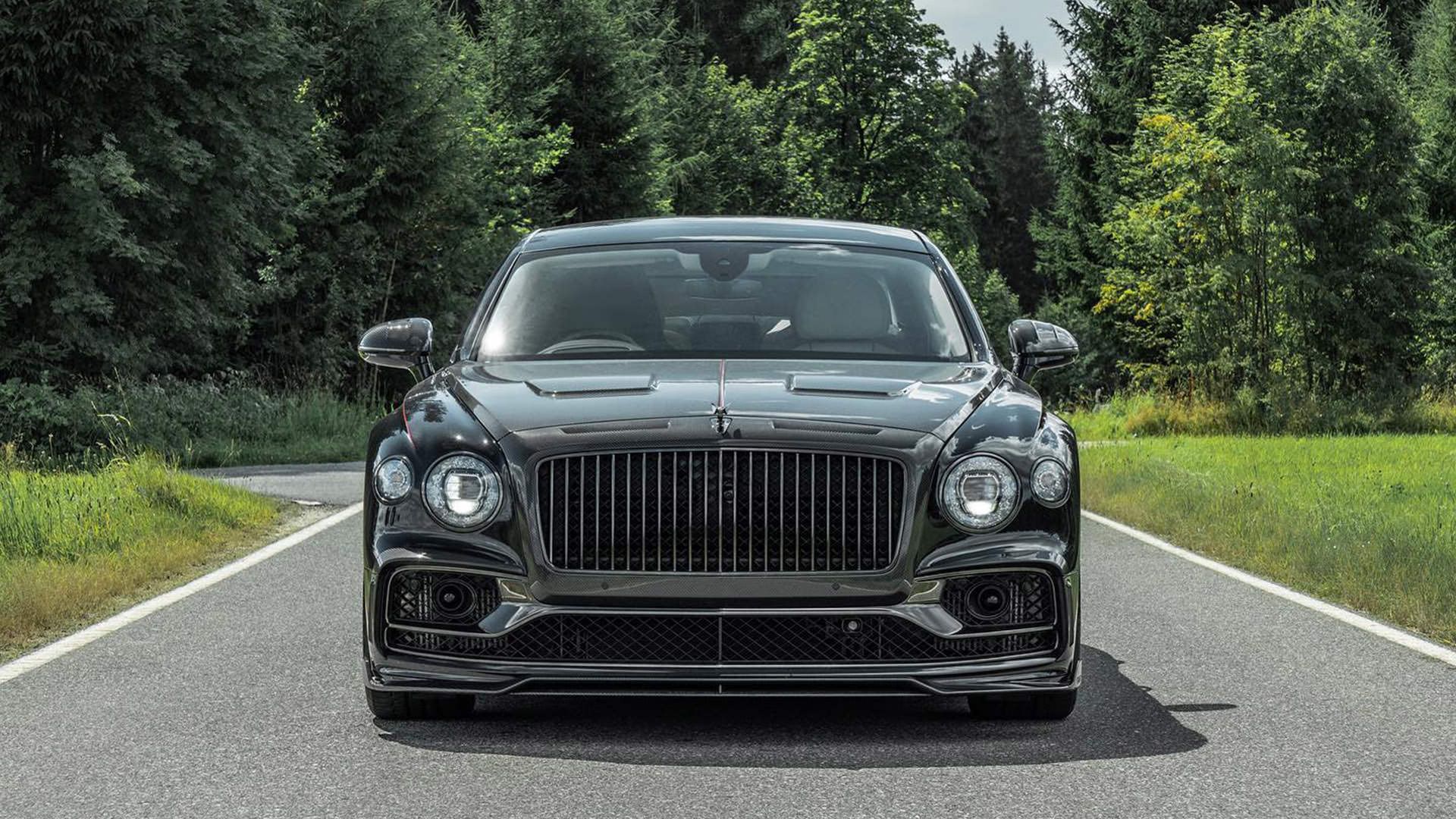 نمای جلو بنتلی فلایینگ اسپر تیونینگ منصوری / Mansory Bentley Flying Spur
