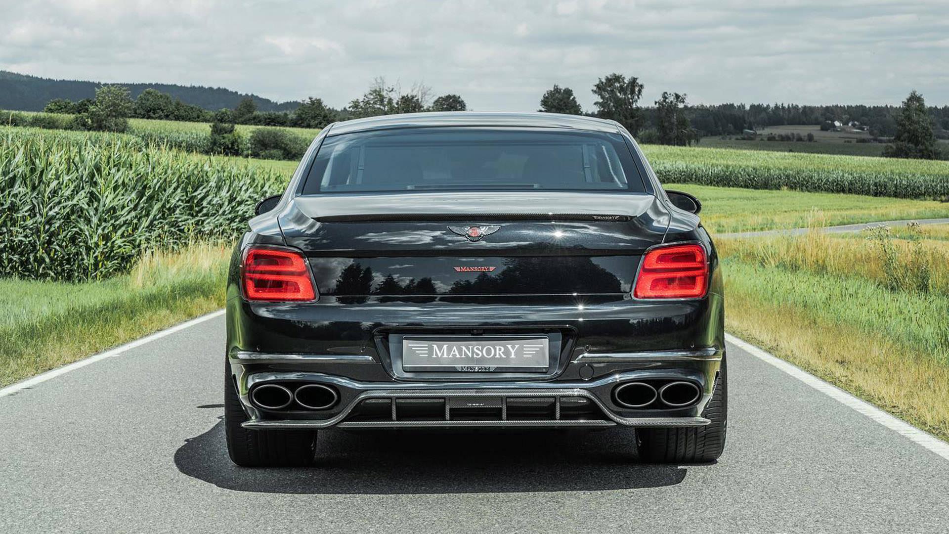 نمای عقب بنتلی فلایینگ اسپر تیونینگ منصوری / Mansory Bentley Flying Spur