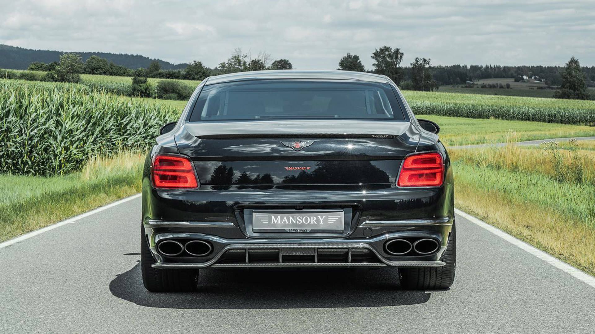 نمای عقب بنتلی فلایینگ اسپر تیونینگ منصوری / Mansory Bentley Flying Spur