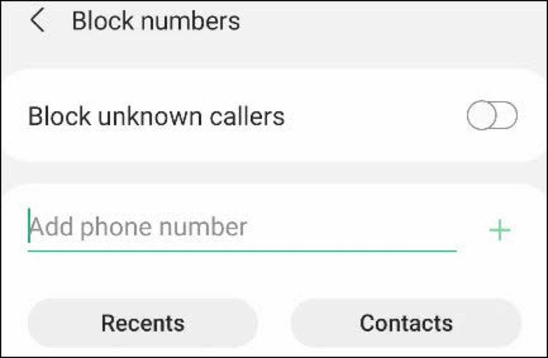 Block Numbers در گوشی‌های سامسونگ