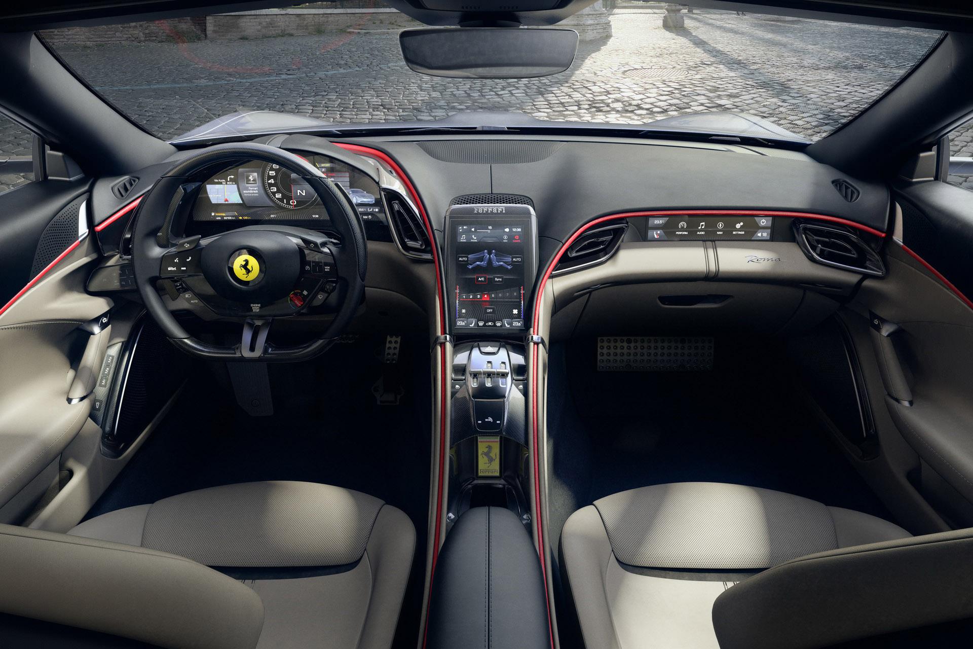 کابین و داشبورد فراری روما / Ferrari Roma