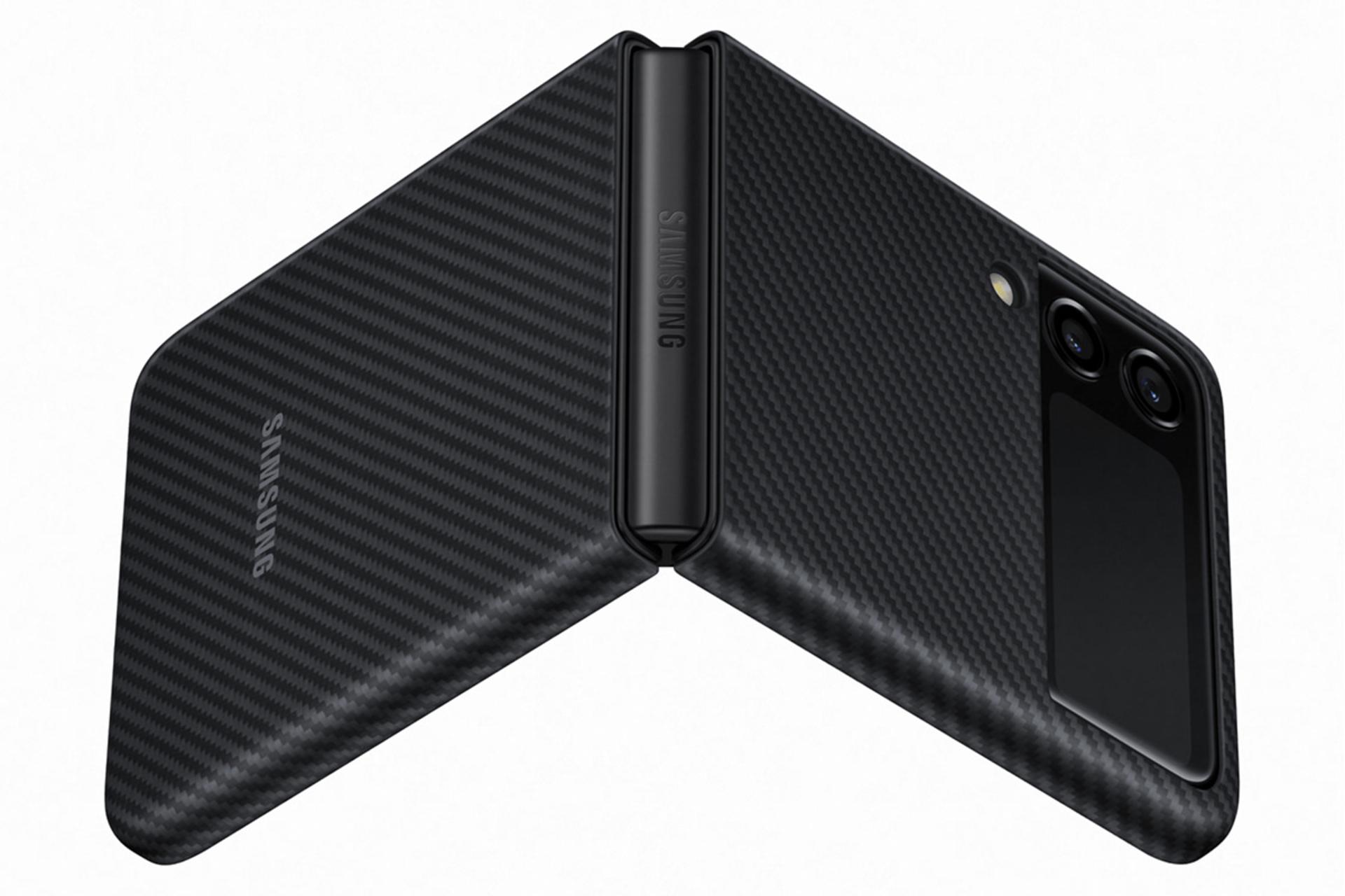 قاب galaxy z flip 3 فیبر کربن