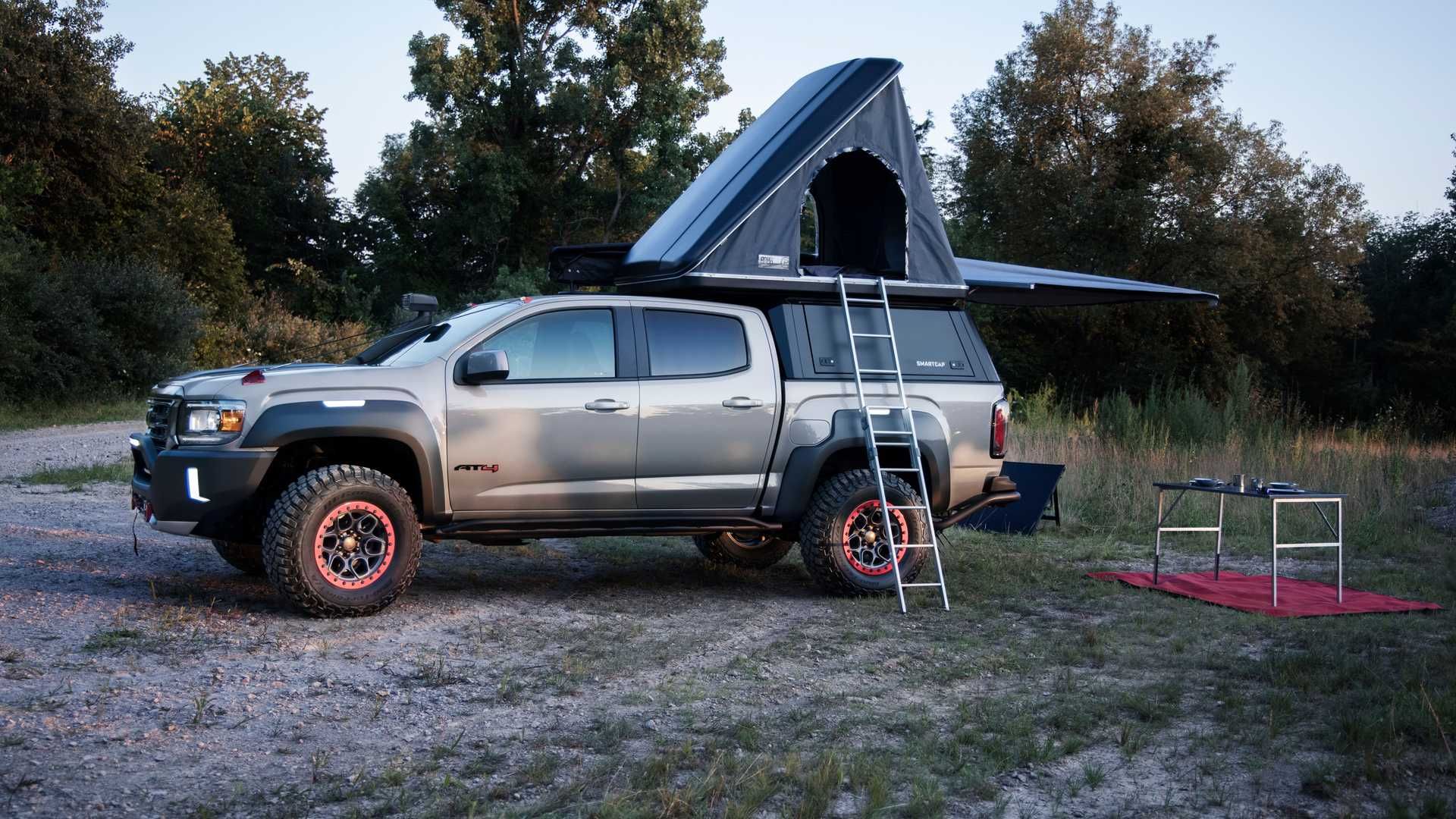نمای جانبی پیکاپ مفهومی و آفرود جی ام سی کنیون / GMC Canyon AT4 OVRLANDX