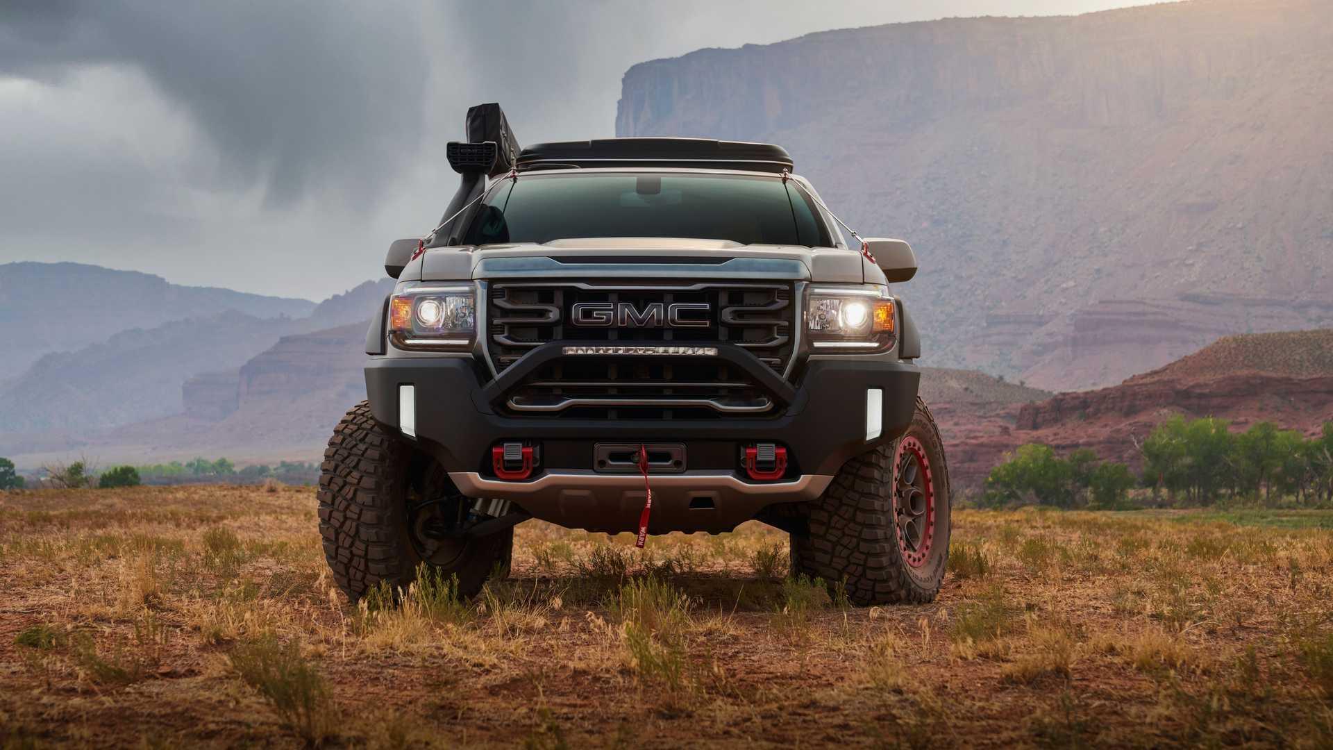 چراغ جلو پیکاپ مفهومی و آفرود جی ام سی کنیون / GMC Canyon AT4 OVRLANDX