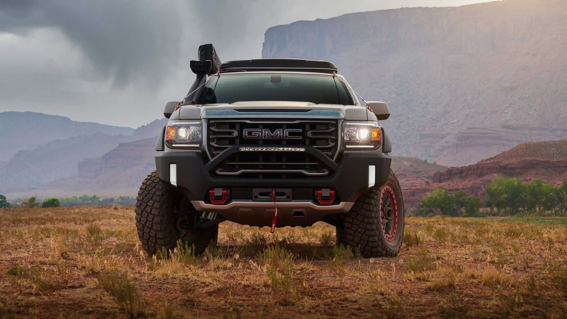 چراغ جلو پیکاپ مفهومی و آفرود جی ام سی کنیون / GMC Canyon AT4 OVRLANDX