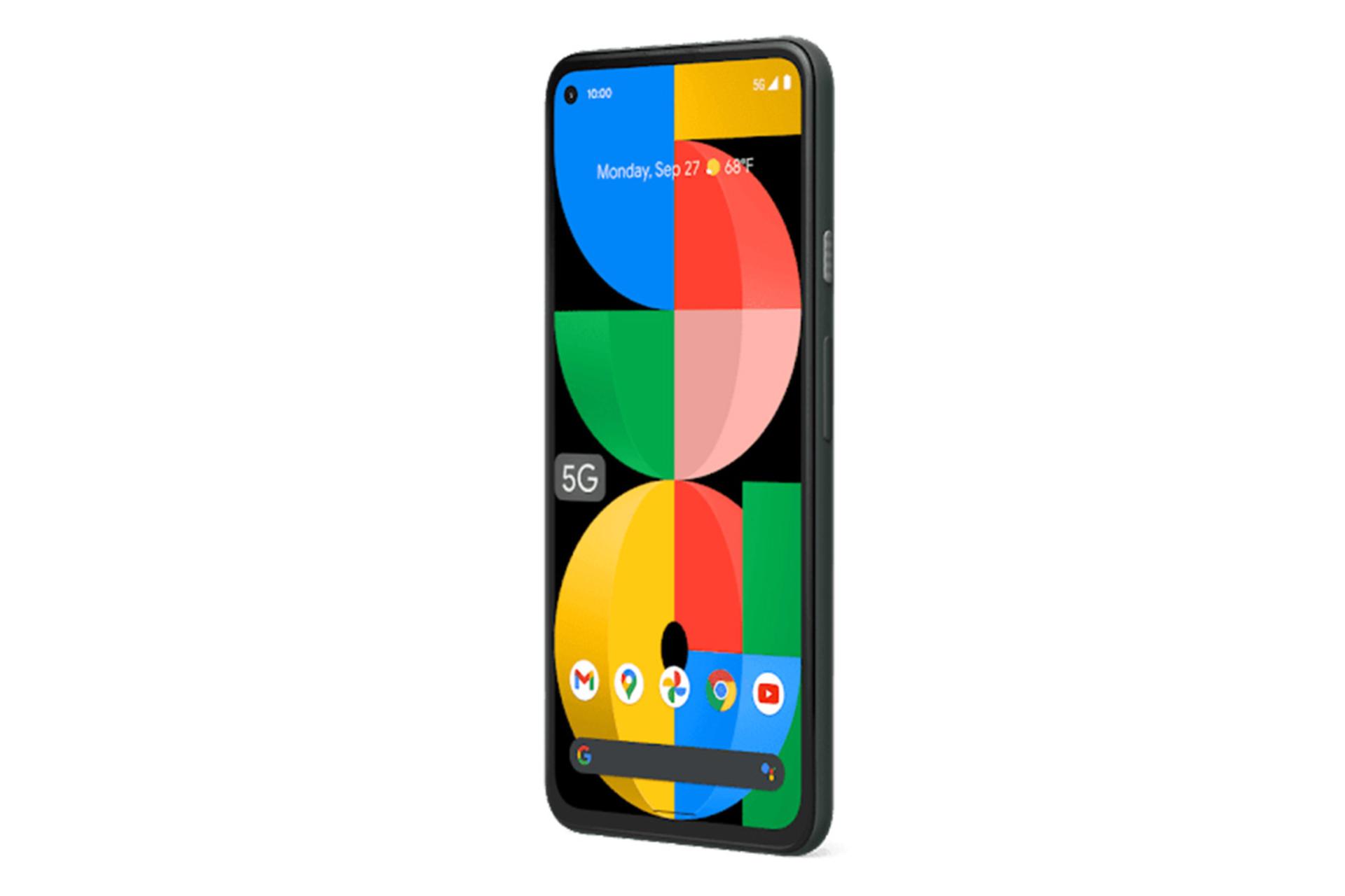 نمای نیمرخ گوشی گوگل پیکسل 5 ای 5G