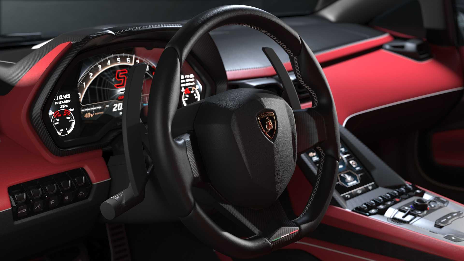 Lamborghini Countach لامبورگینی کانتاش 2021 نمای  داخلی