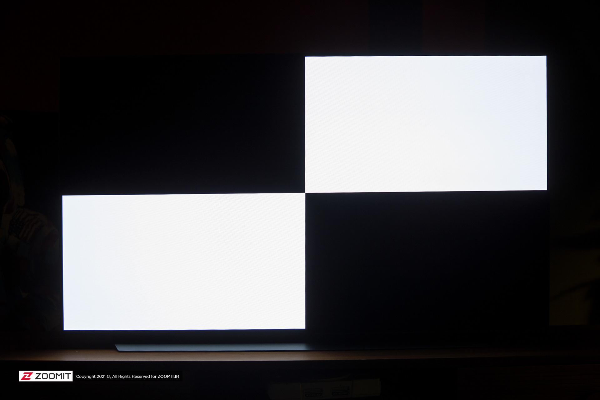 کنتراست تلویزیون LG C1 OLED