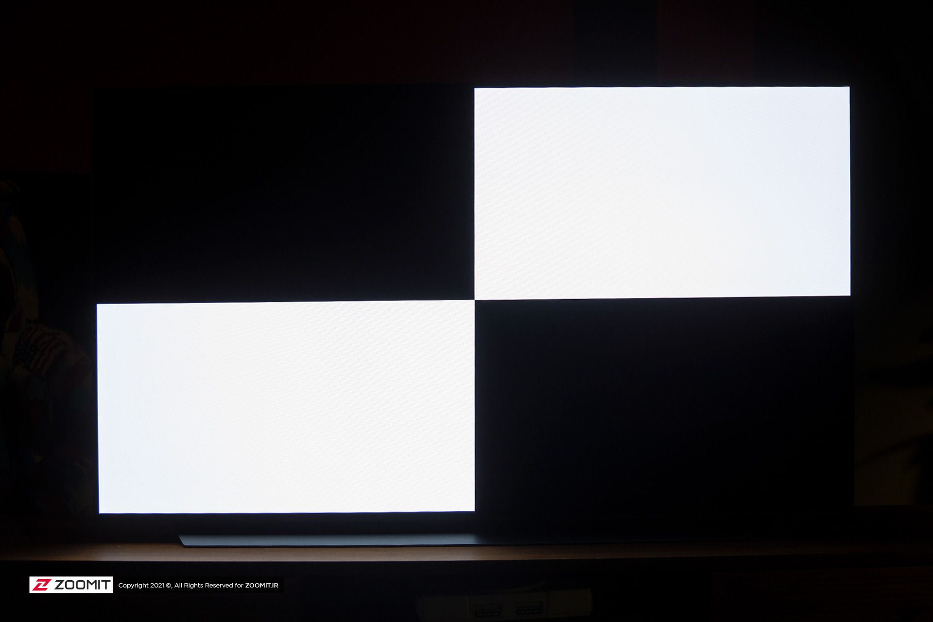 کنتراست تلویزیون LG C1 OLED