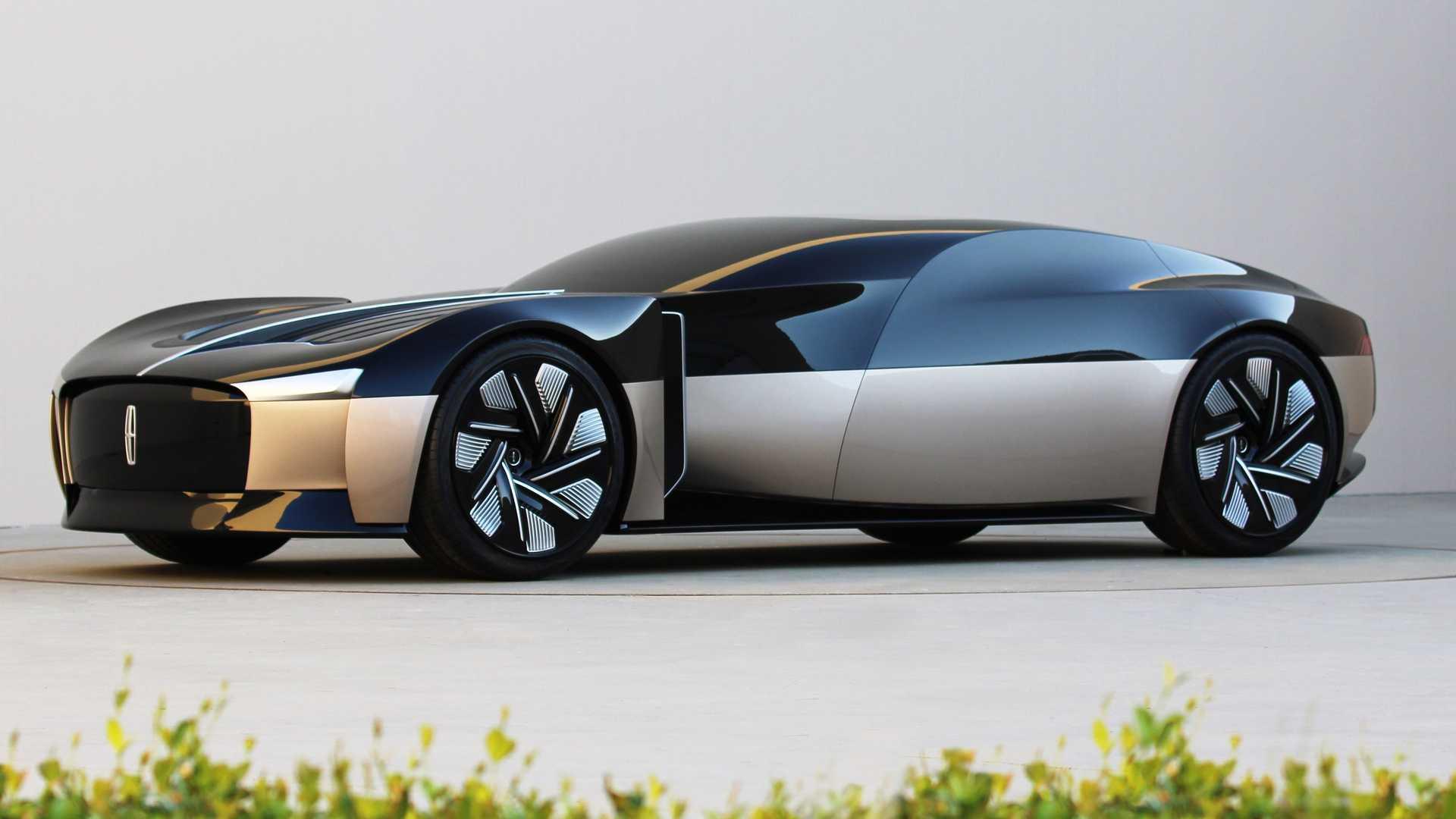 نمای سه چهارم جلو خودروی مفهومی لینکلن انیورساری / Lincoln Anniversary Concept