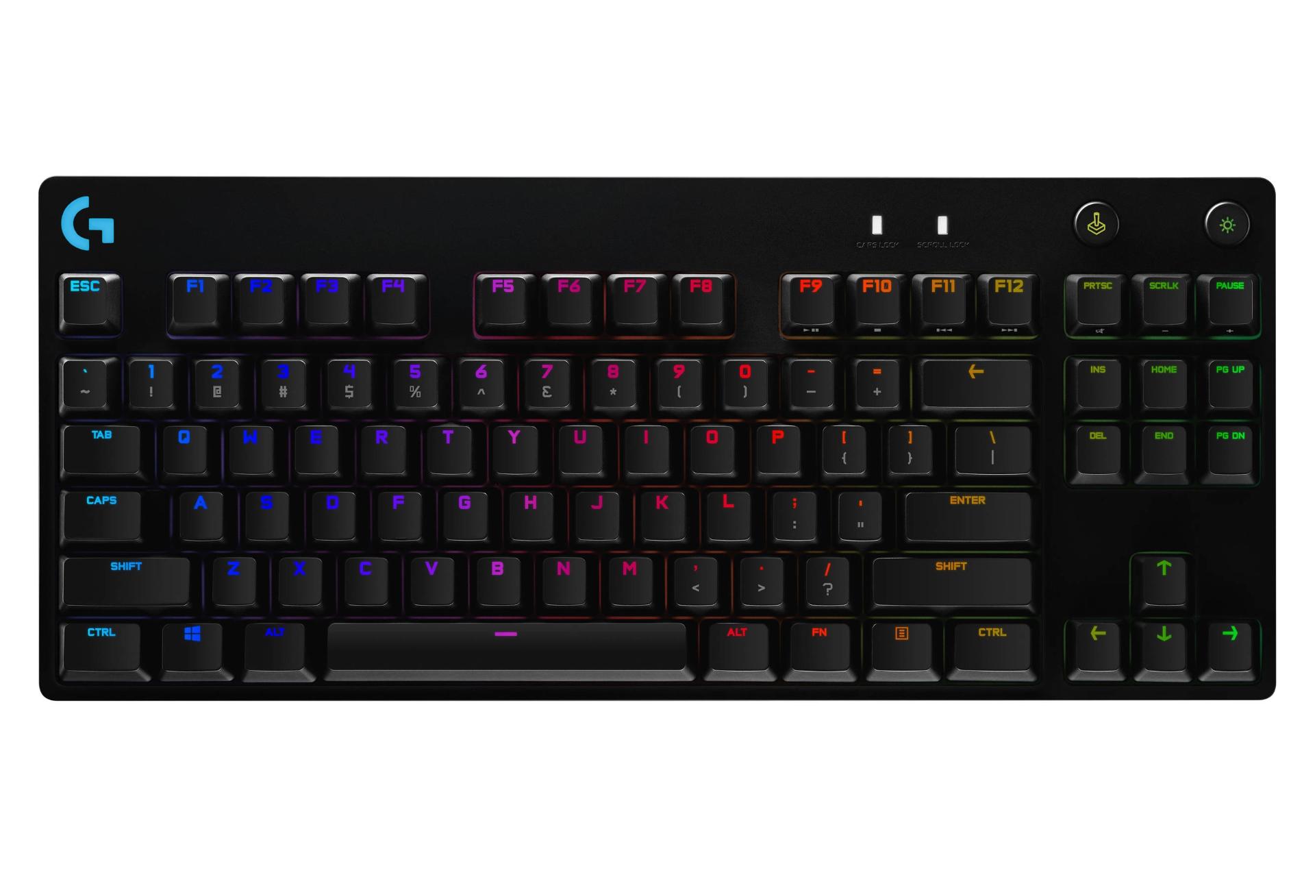 نمای روبرو کیبورد لاجیتک Logitech G PRO Keyboard