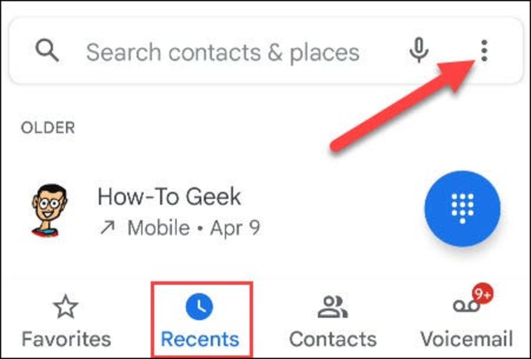 اپلیکشین Phone app گوگل