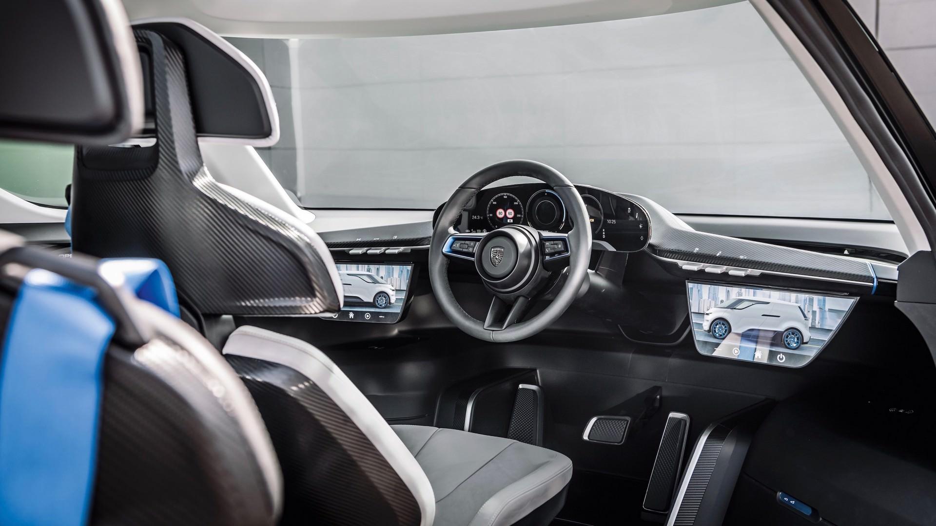 کابین ون برقی پورشه ویژن رندینست / Porsche Vision Renndienst electric van