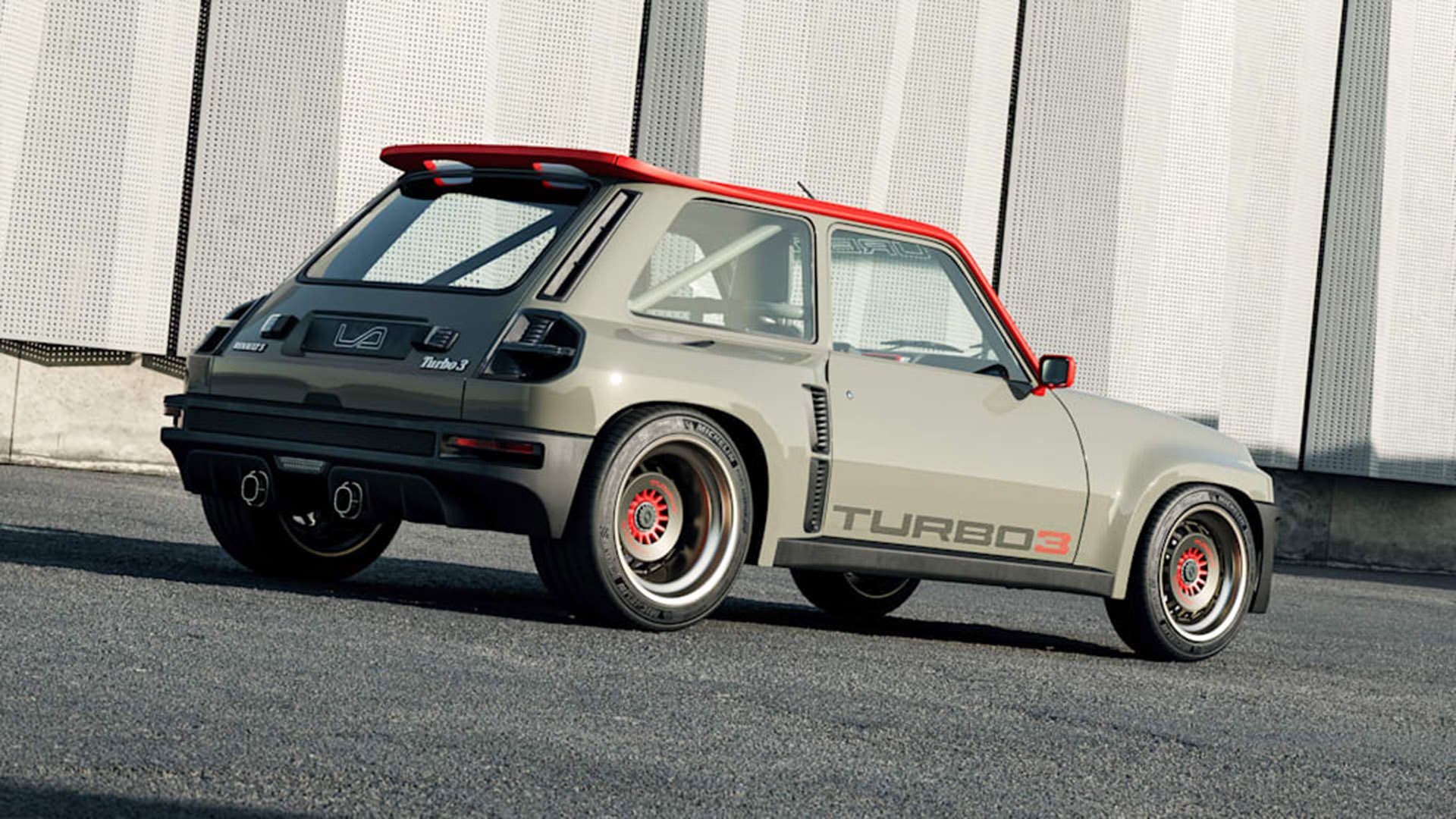 نمای سه چهارم عقب رنو 5 توربو 3 / Renault 5 Turbo 3