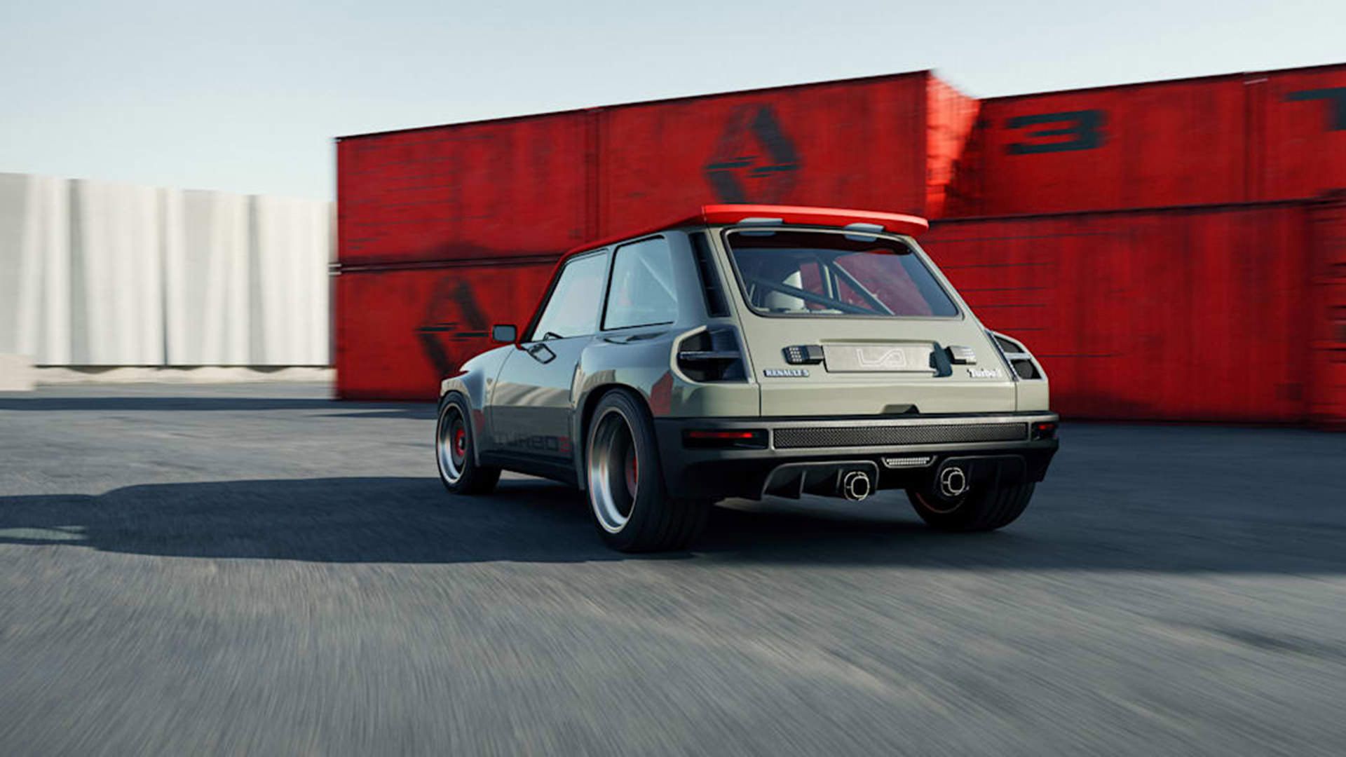 نمای عقب رنو 5 توربو 3 / Renault 5 Turbo 3 در جاده