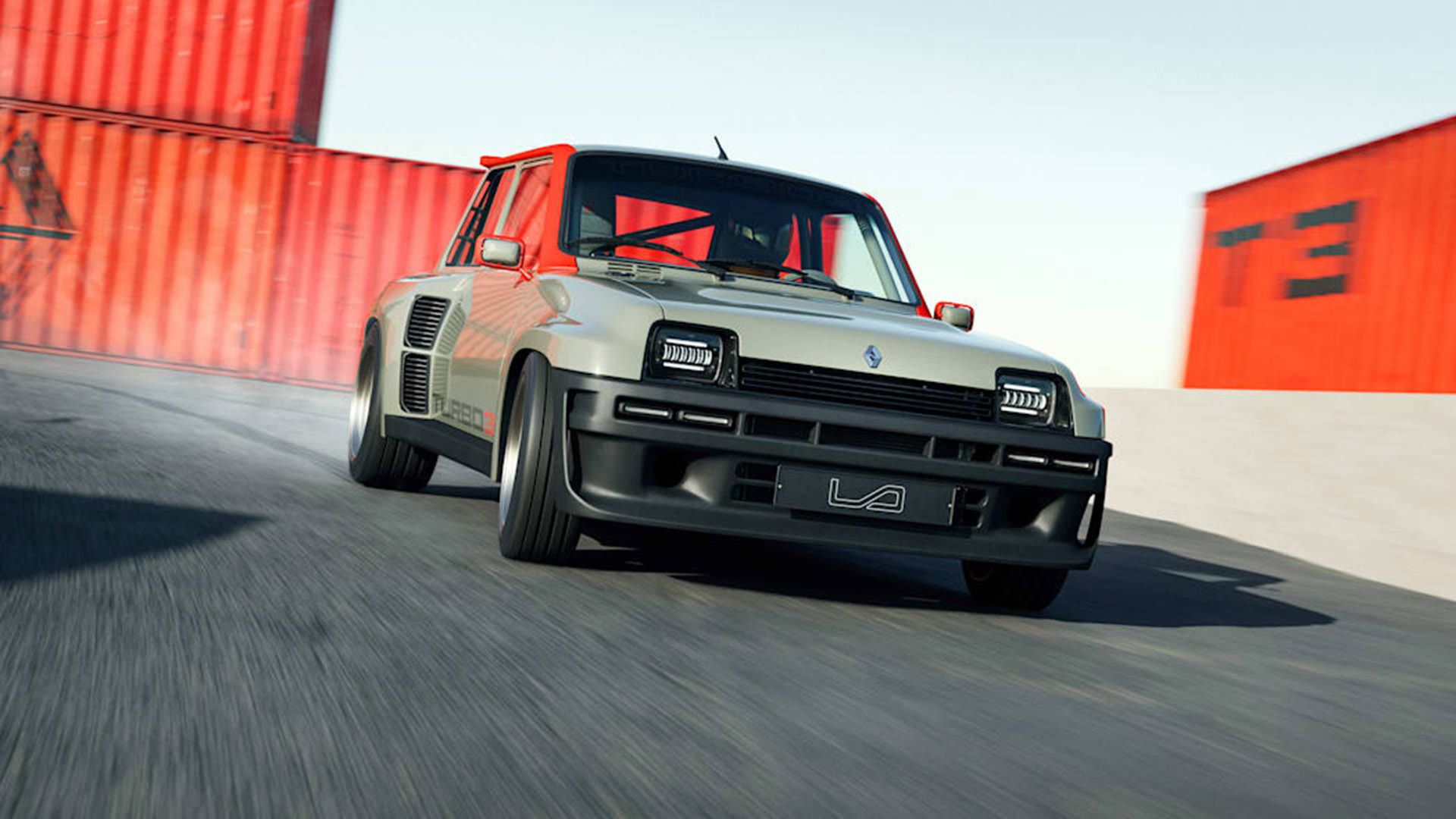 نمای جلو رنو 5 توربو 3 / Renault 5 Turbo 3 در پیست