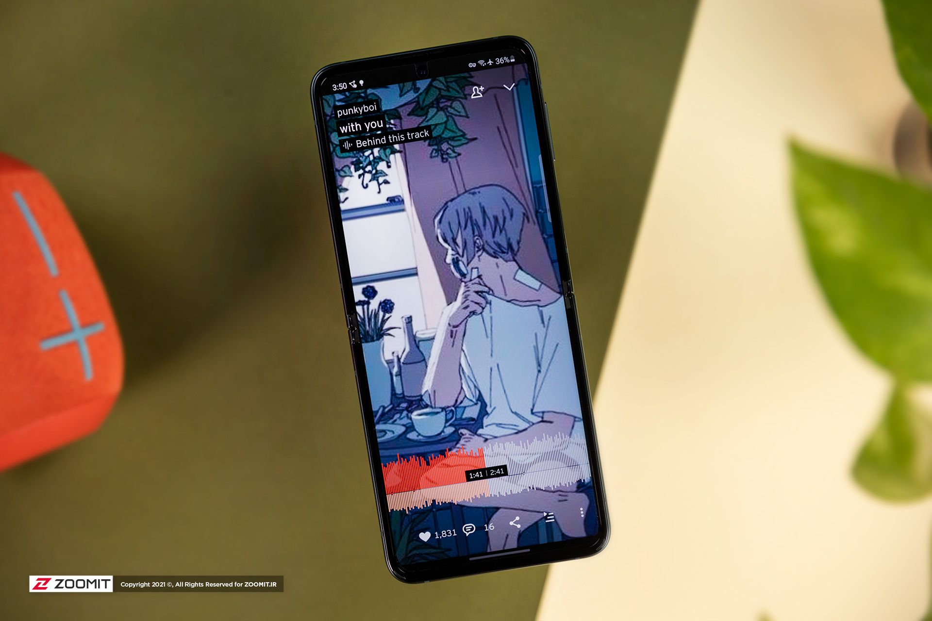 پخش موسیقی با گلکسی زد فلیپ ۳